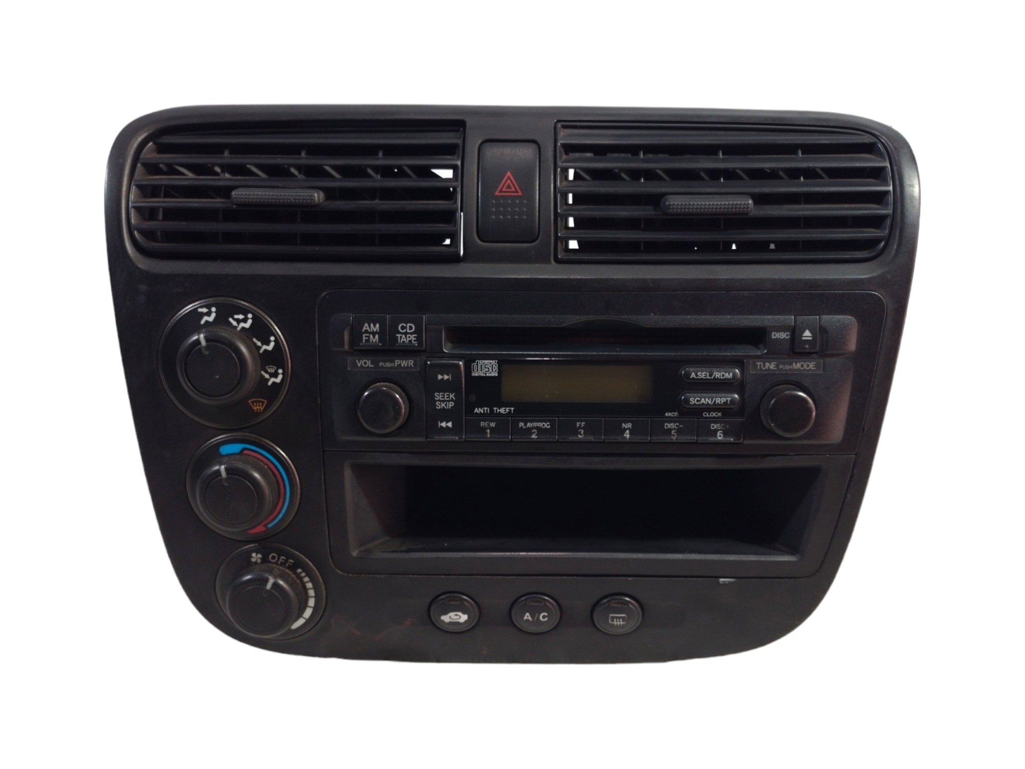 Rádio Honda Civic 2001 2002 2003 2004 2005 Com Comando De Ar