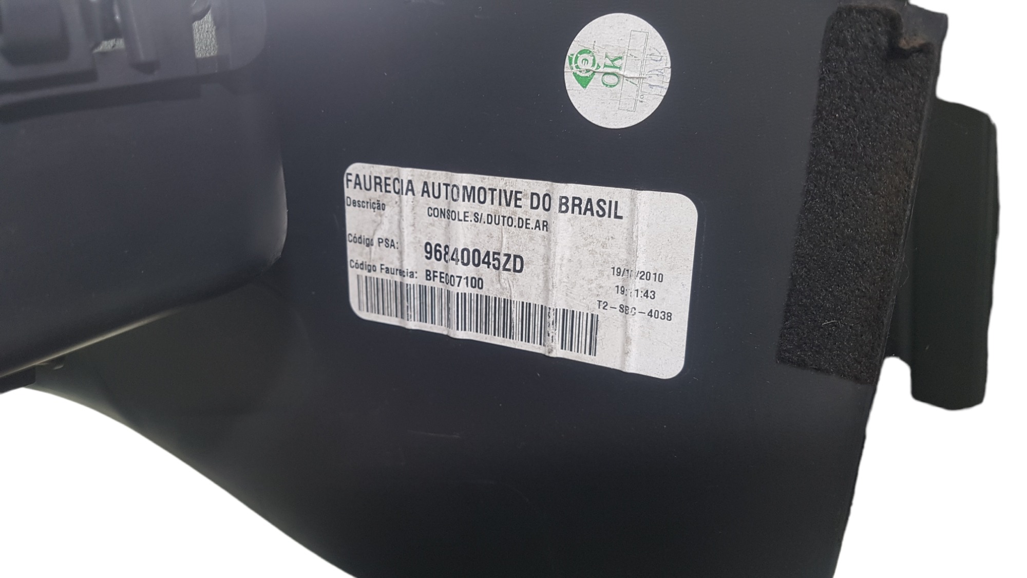 Console Central Peugeot 206 207 2009 2010 2012 Original 15