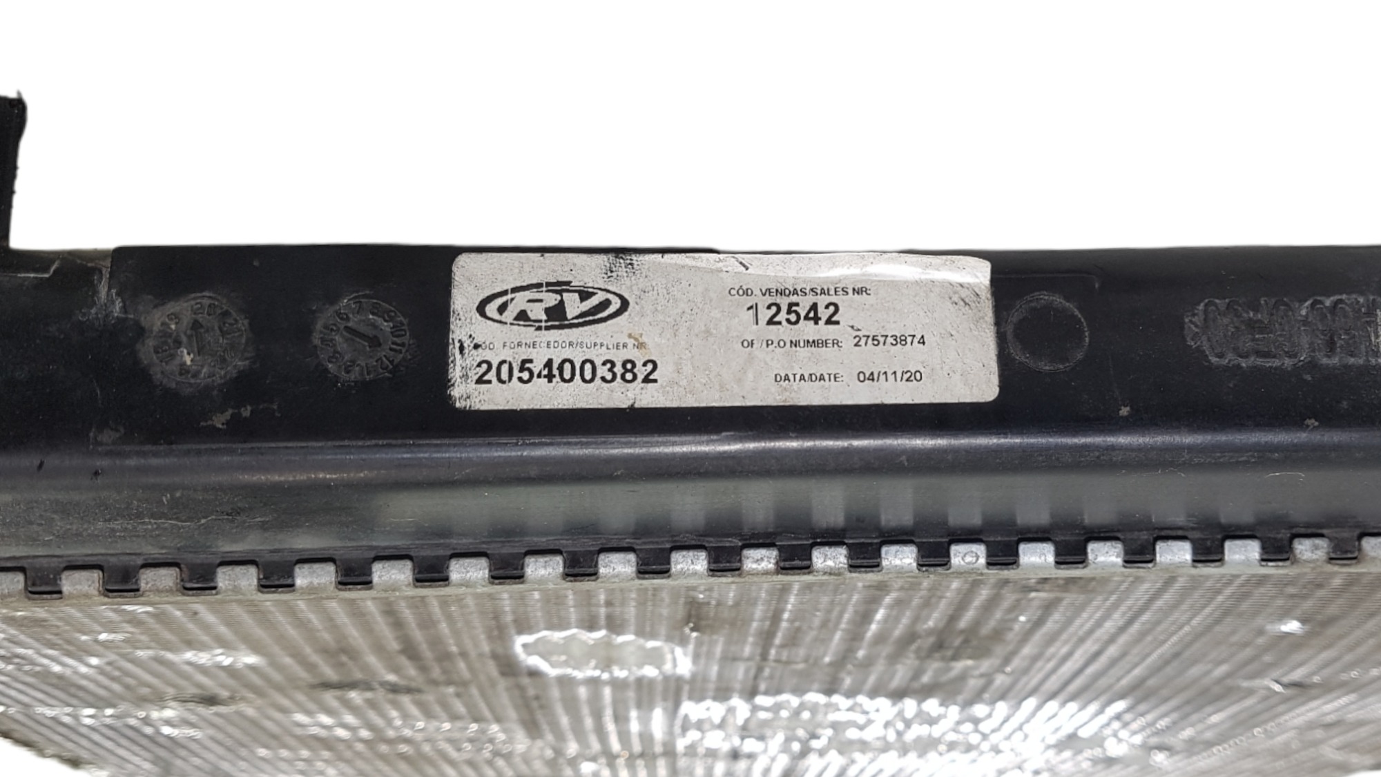 Radiador Água Fiat Uno Palio 2014 205400382 Original Usado 11