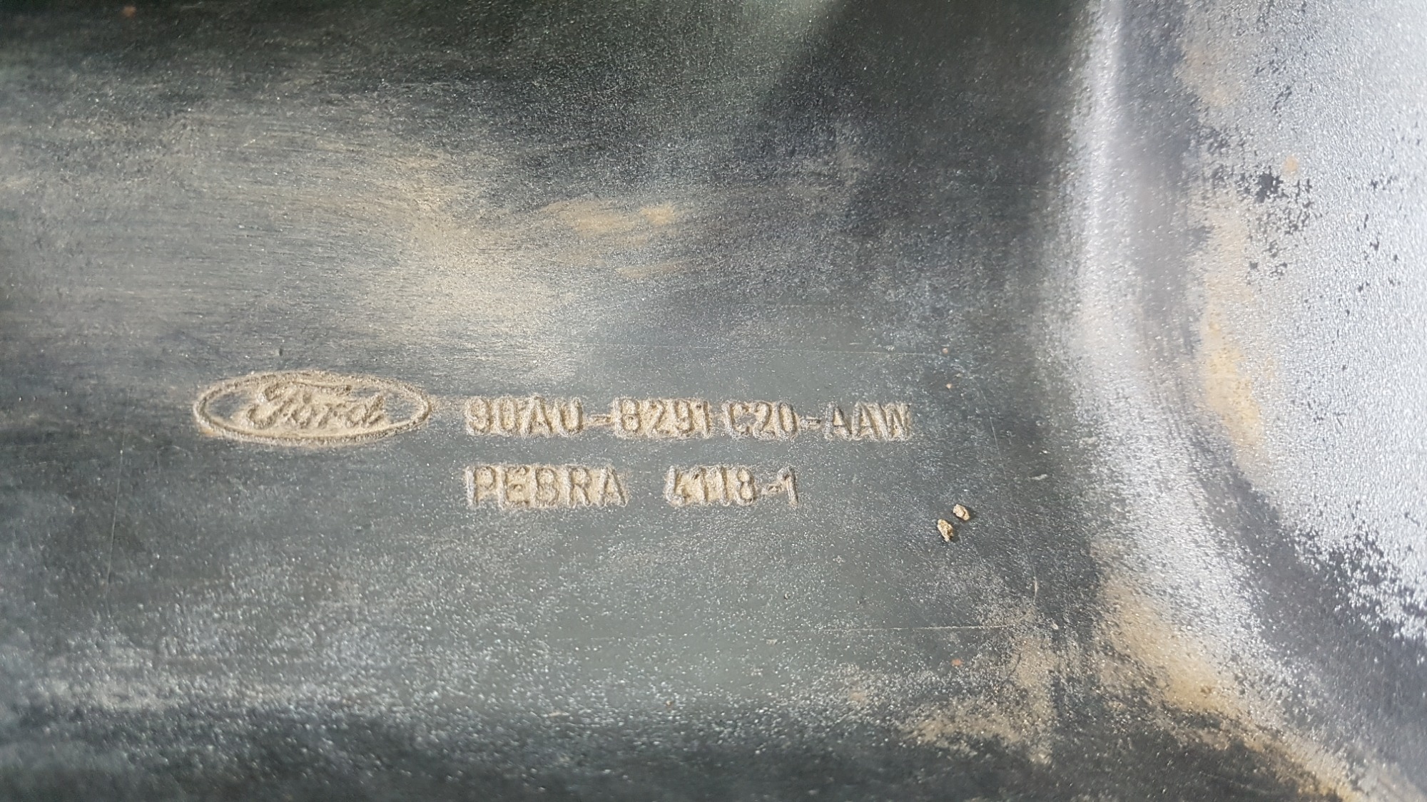 Moldura Paralama Ford Escort Xr3 1989 Original Preto 5