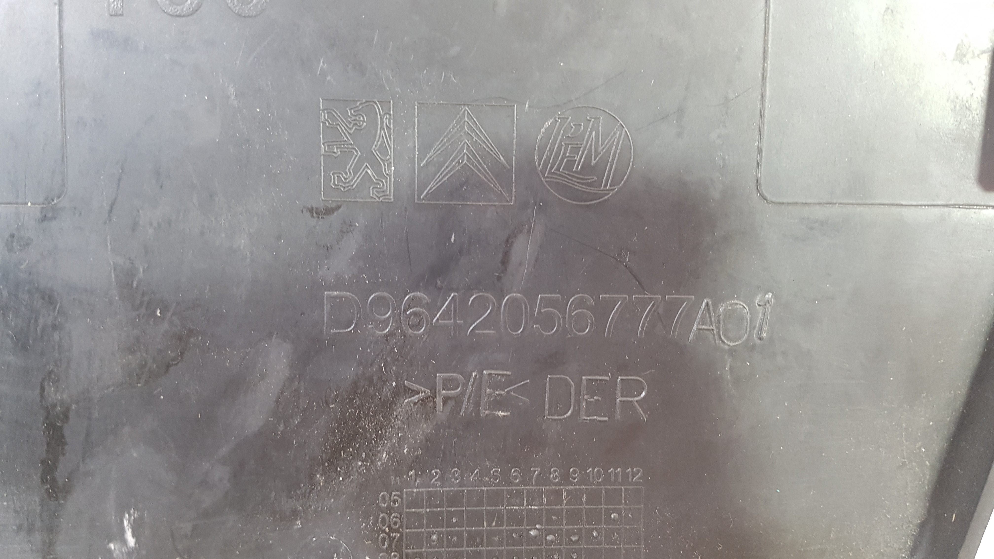 Acabamento Bagagito L. D Peugeot 307 2010 Original 5