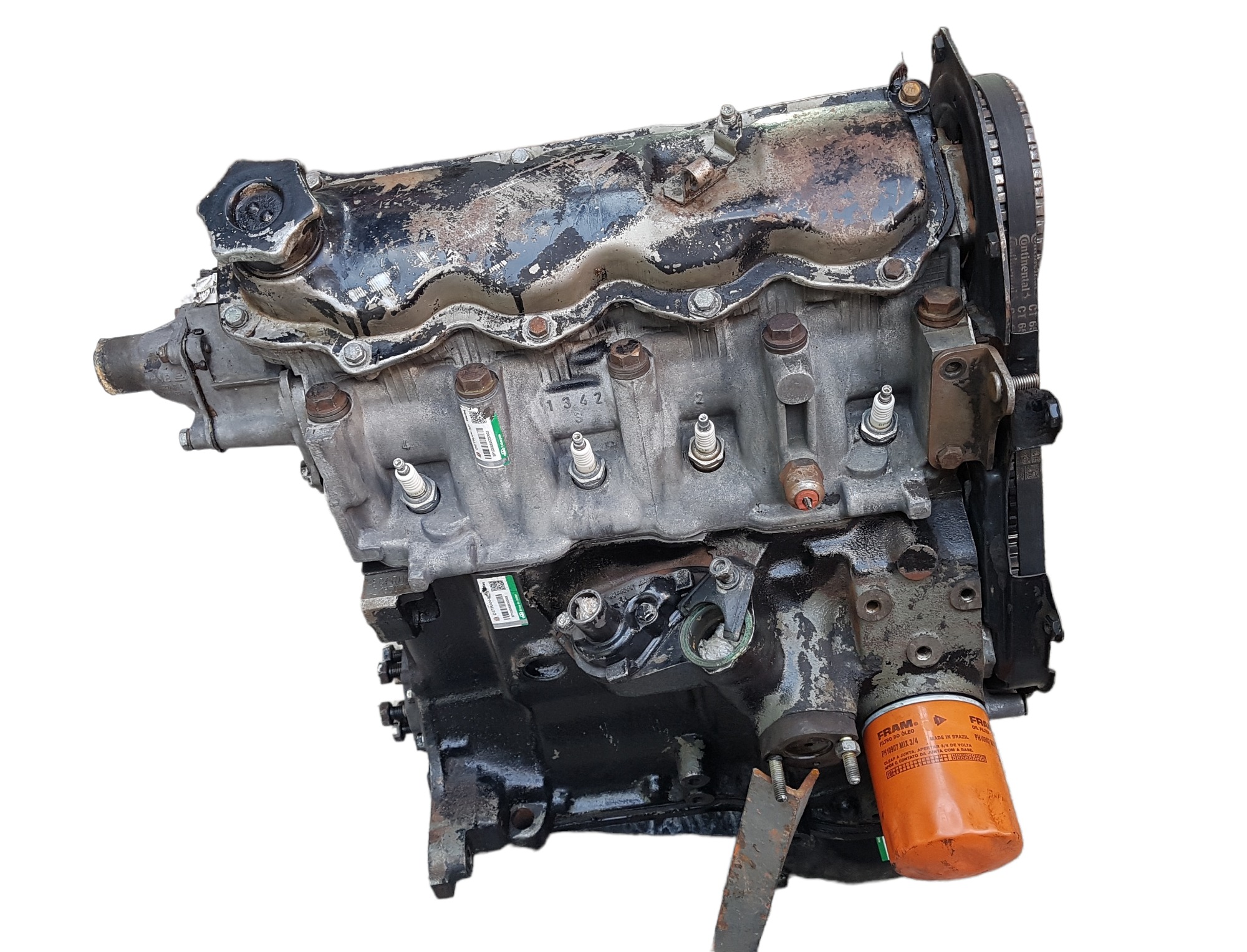 Motor Parcial Fiat Uno 1.0 Fiasa Carburado Gasolina Revisado 3
