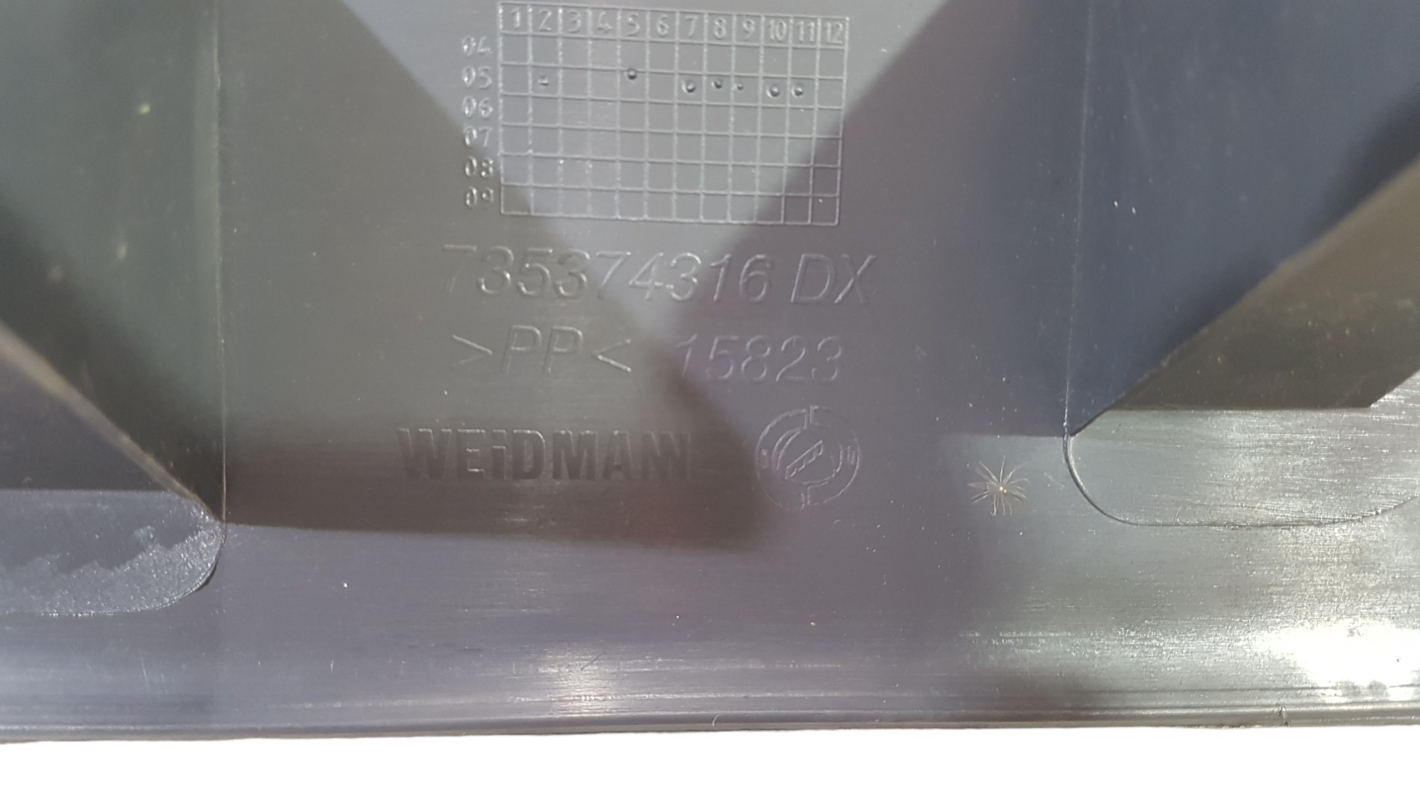 Soleira Porta Traseira Direita Fiat Idea Elx Flex 2006 Origi 6