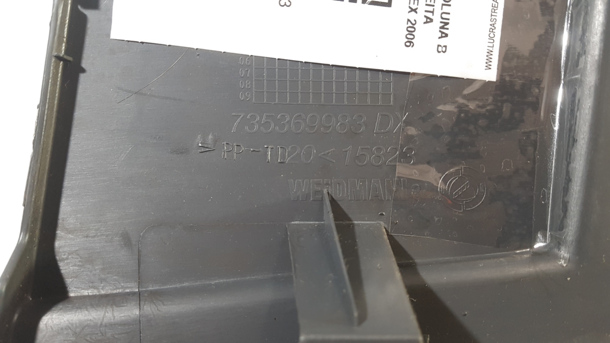 Acabamento Coluna B L. D Fiat Idea Elx 2006 Original 5