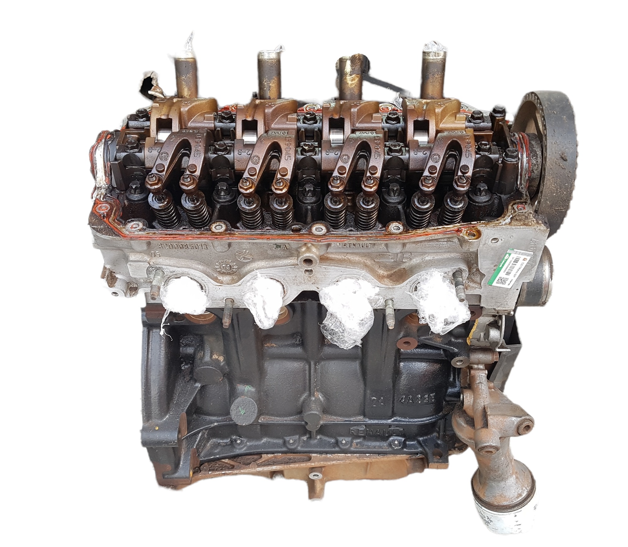 Motor Parcial Peugeot 206 2003 2004 1.0 16v Gas Revisado 3