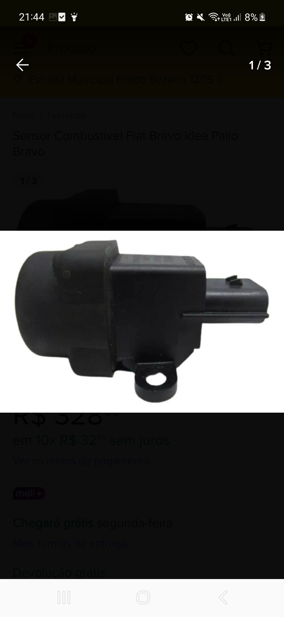 Sensor Combustivel Fiat Bravo Idea Palio Bravo vaapt