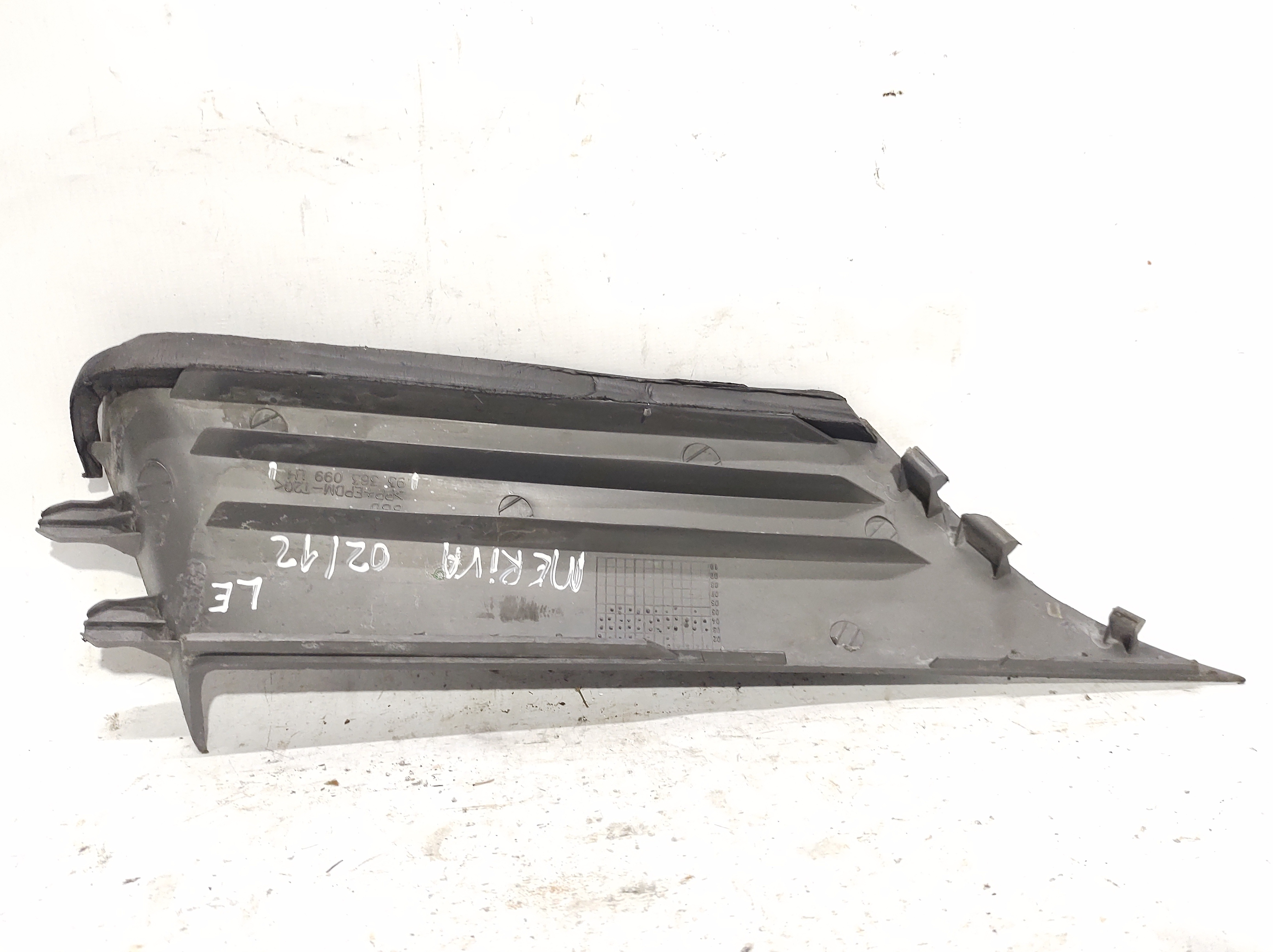 Moldura Esquerda  Painel Console Meriva 02 A 12 93363099 Cinza 4