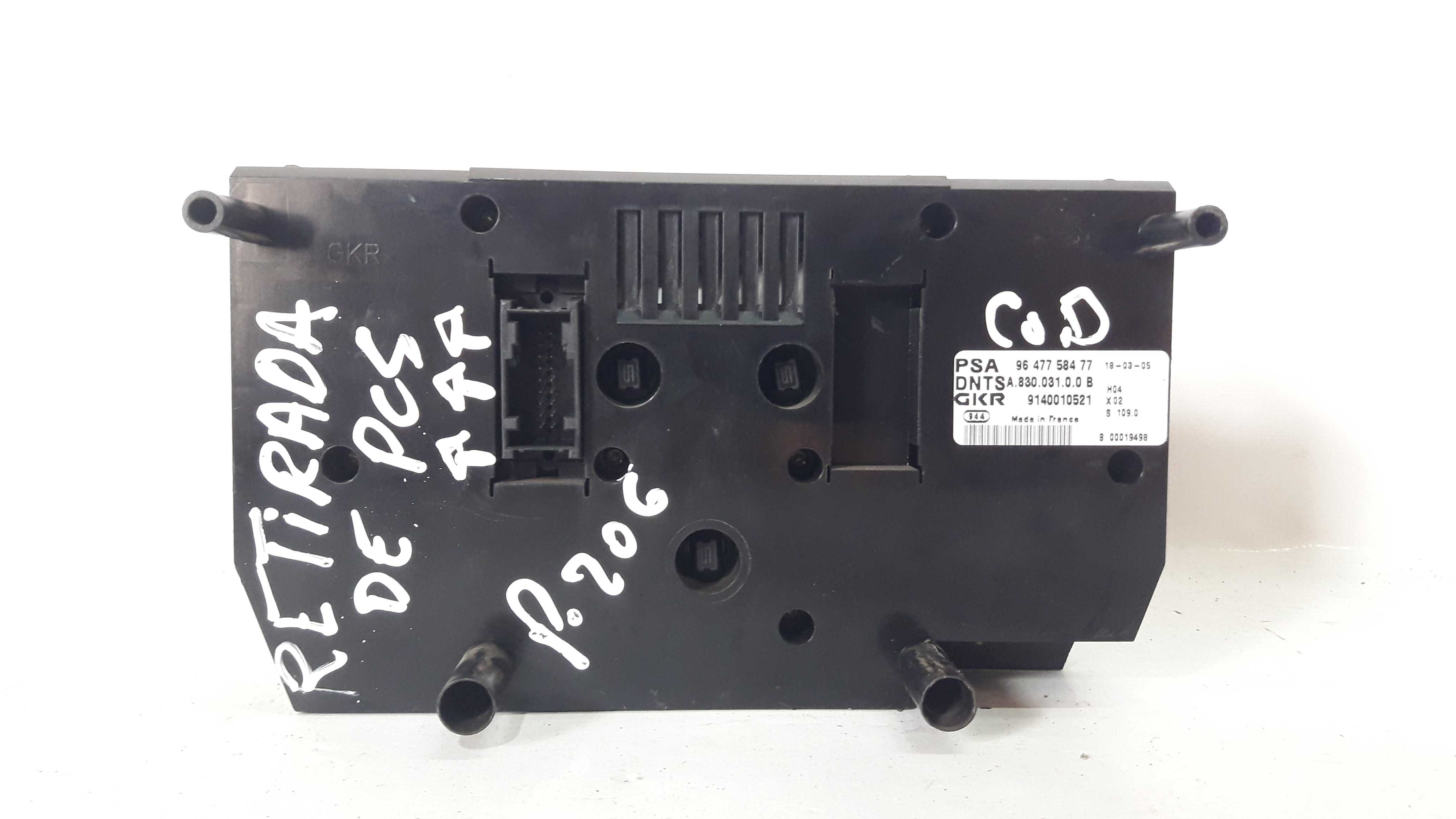 Comando Ar Condicionado Peugeot 206 Retirar Pecas 20399 3