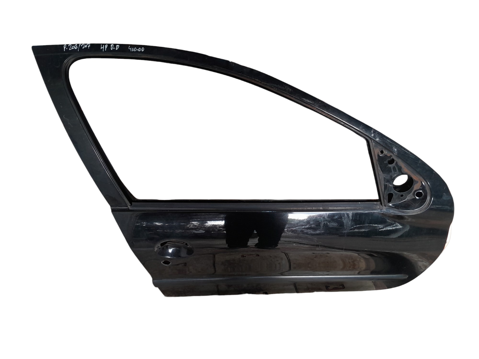 Porta Dianteira Direita Peugeot Sw 206 207 4 Portas  Dianteira Direito Preto 2