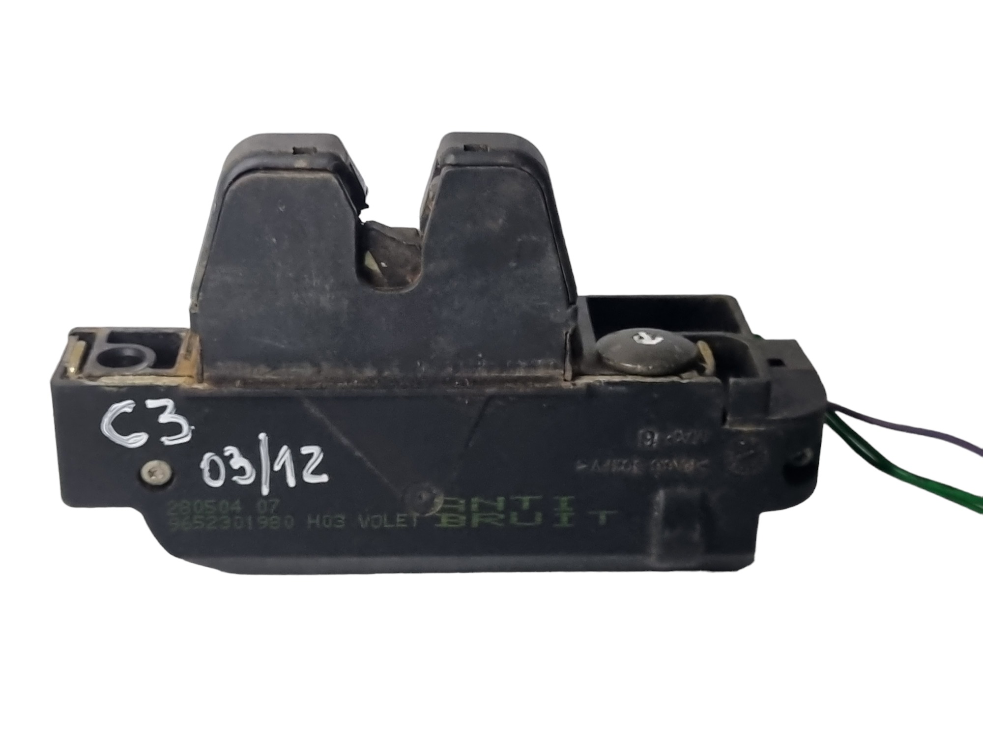 Fechadura Elétrica Tampa Traseira Citroën C3 2003 Á 2012