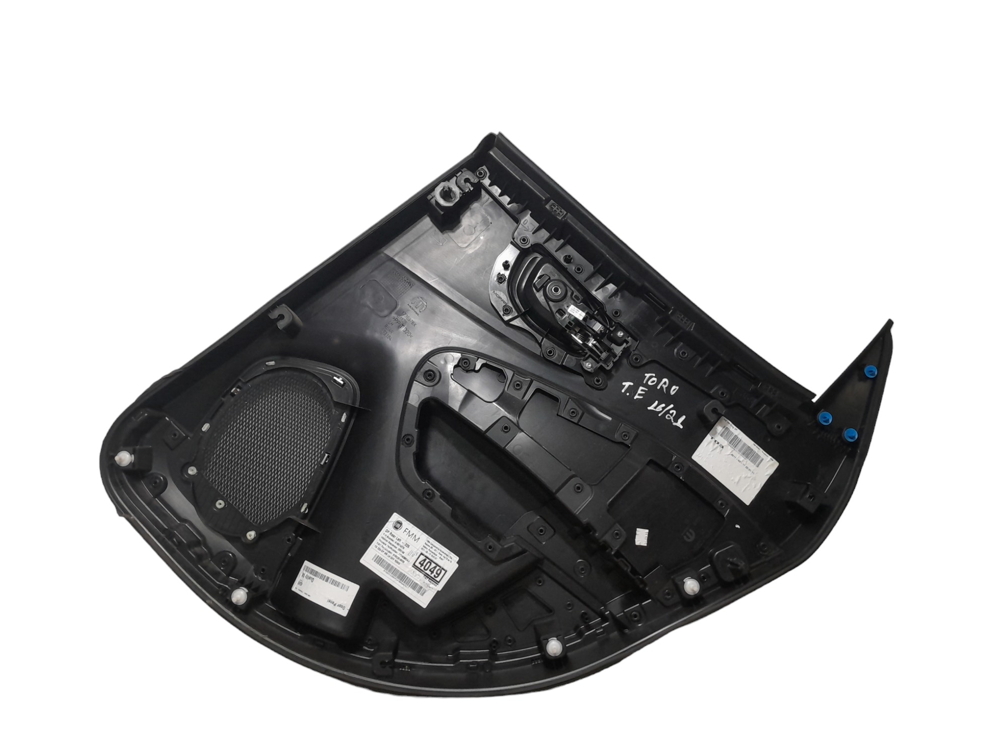 Forro De Porta Traseiro Esquerdo Fiat Toro 2016 A 2021 Preto 4