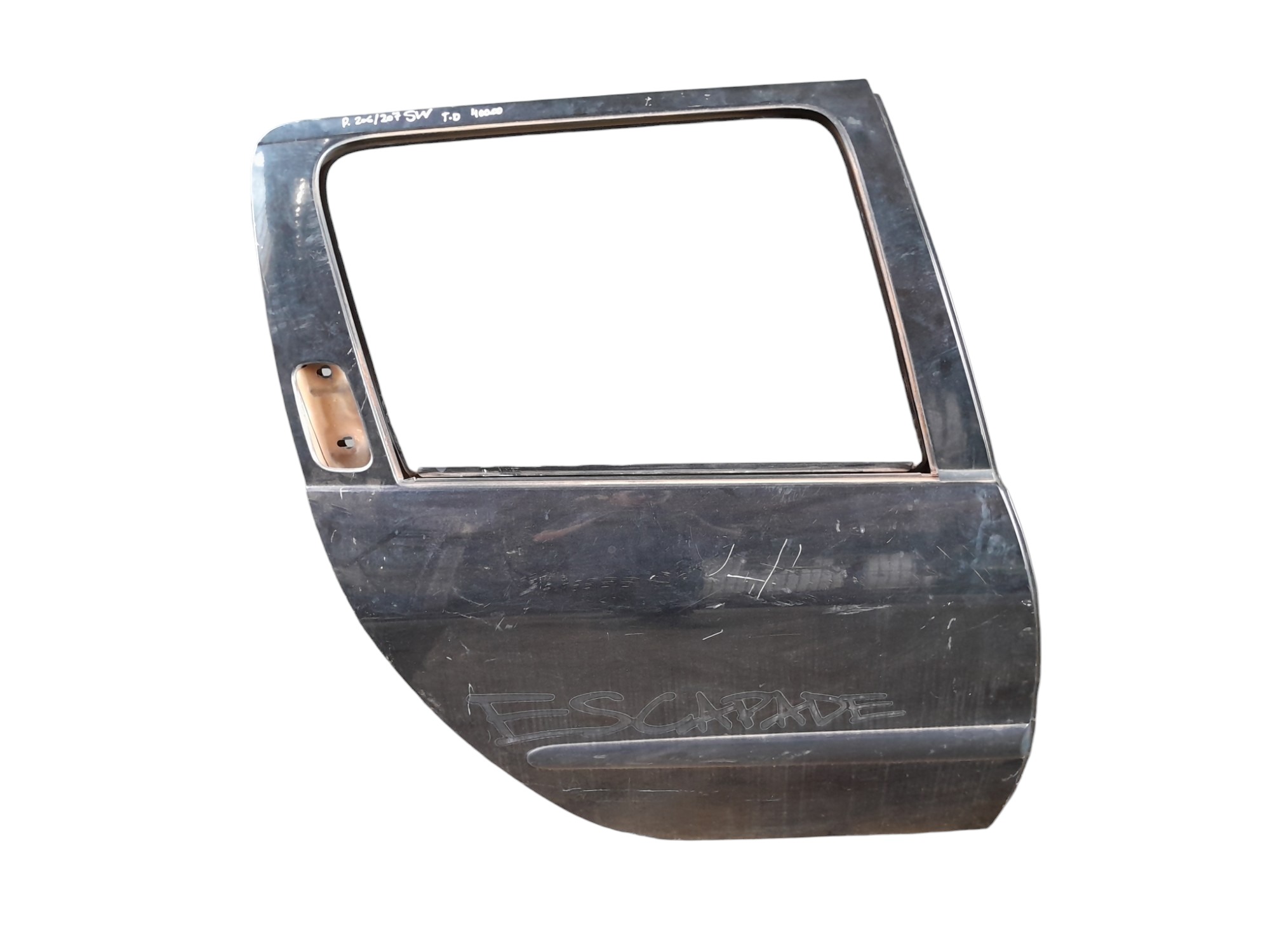 Porta Traseira Direita Peugeot 206 207 Sw Original  Traseira Direito Preto