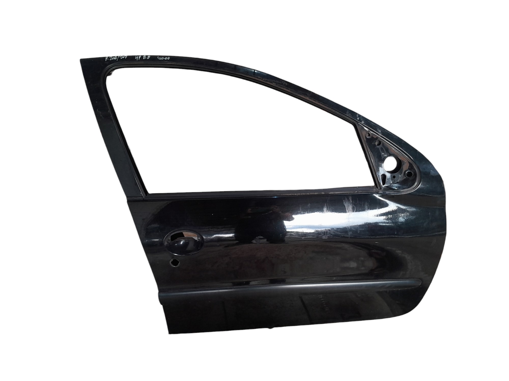 Porta Dianteira Direita Peugeot Sw 206 207 4 Portas  Dianteira Direito Preto