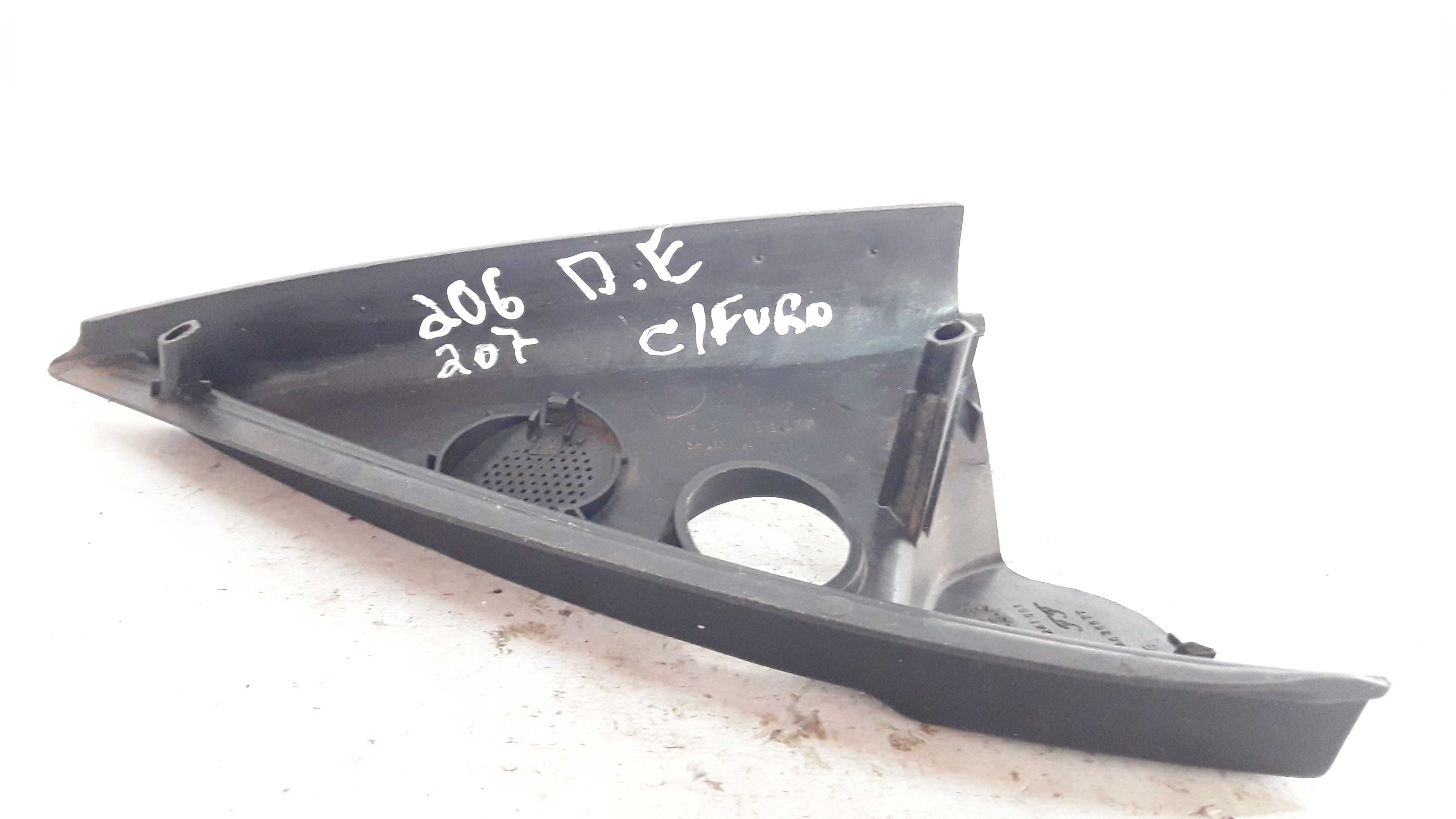 Moldura Interno Retrovisor Esquerdo Peugeot 206 99 A 10 Preto 5