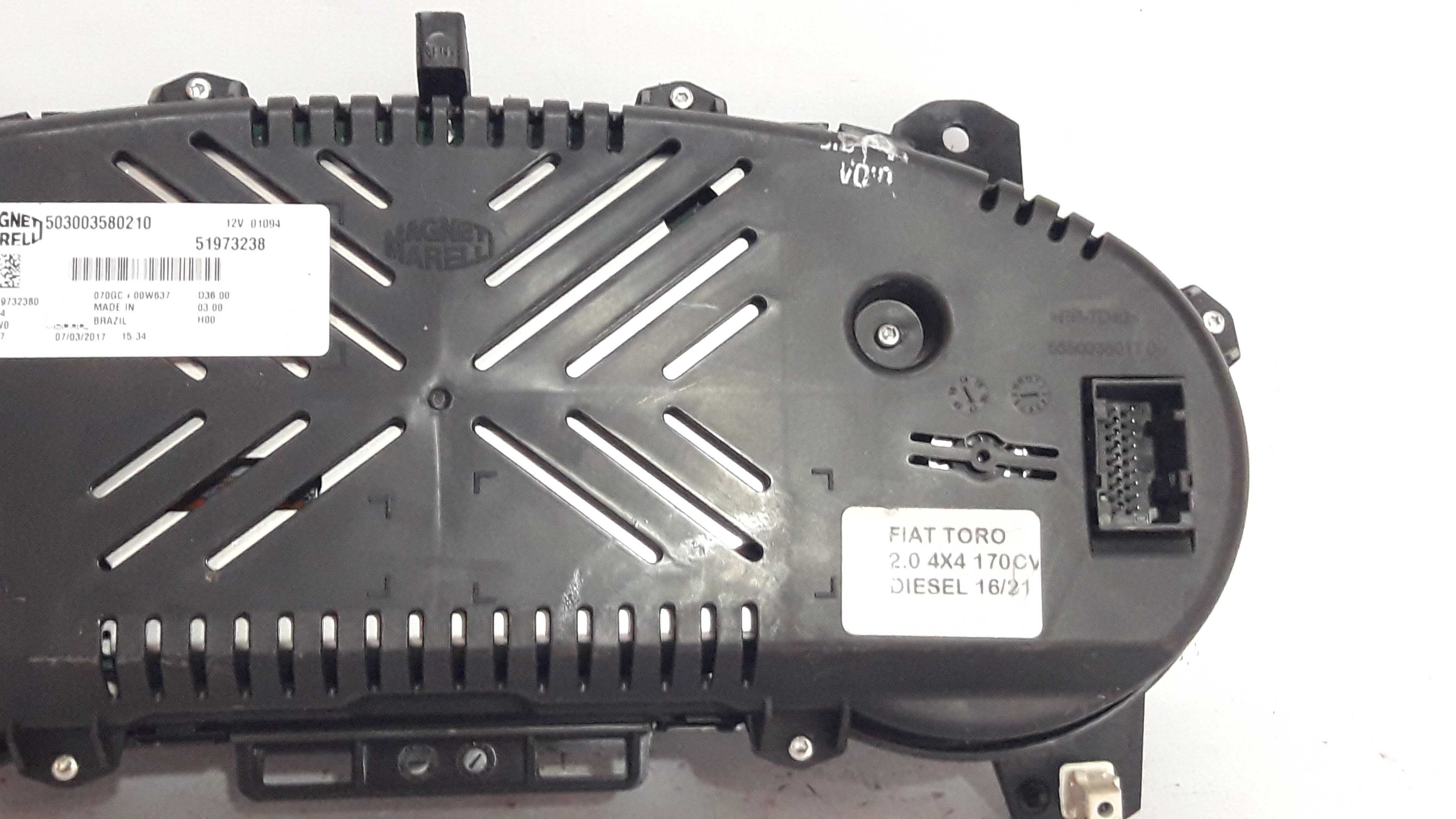 Painel Velocimetro Conta Giros Sem Lente Toro 16a21 51973238 Preto 4