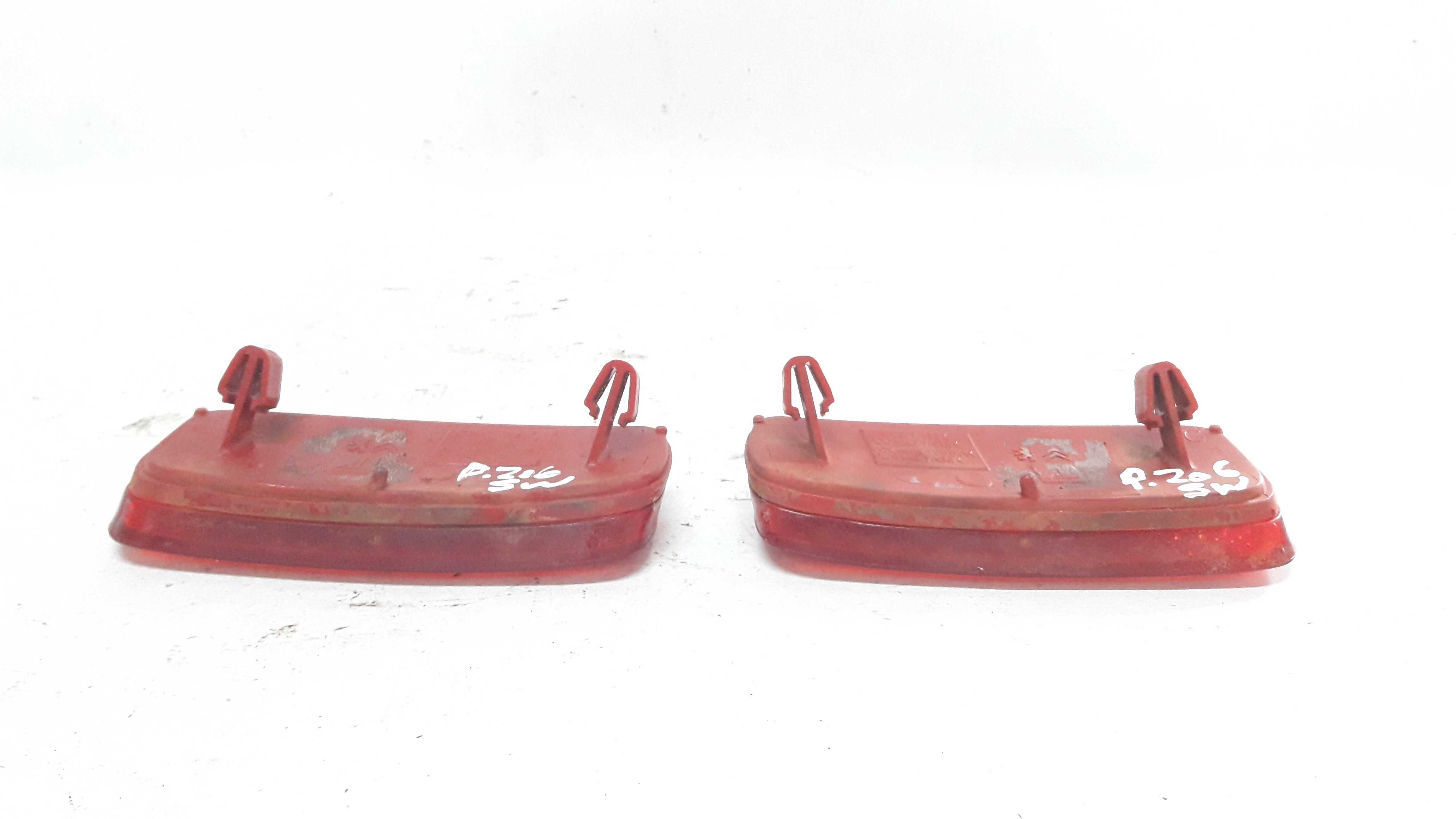 Par Efletor Olho Gato Traseiro Peugeot 206 Sw 6 A 10 99 A 06 Vermelho 7