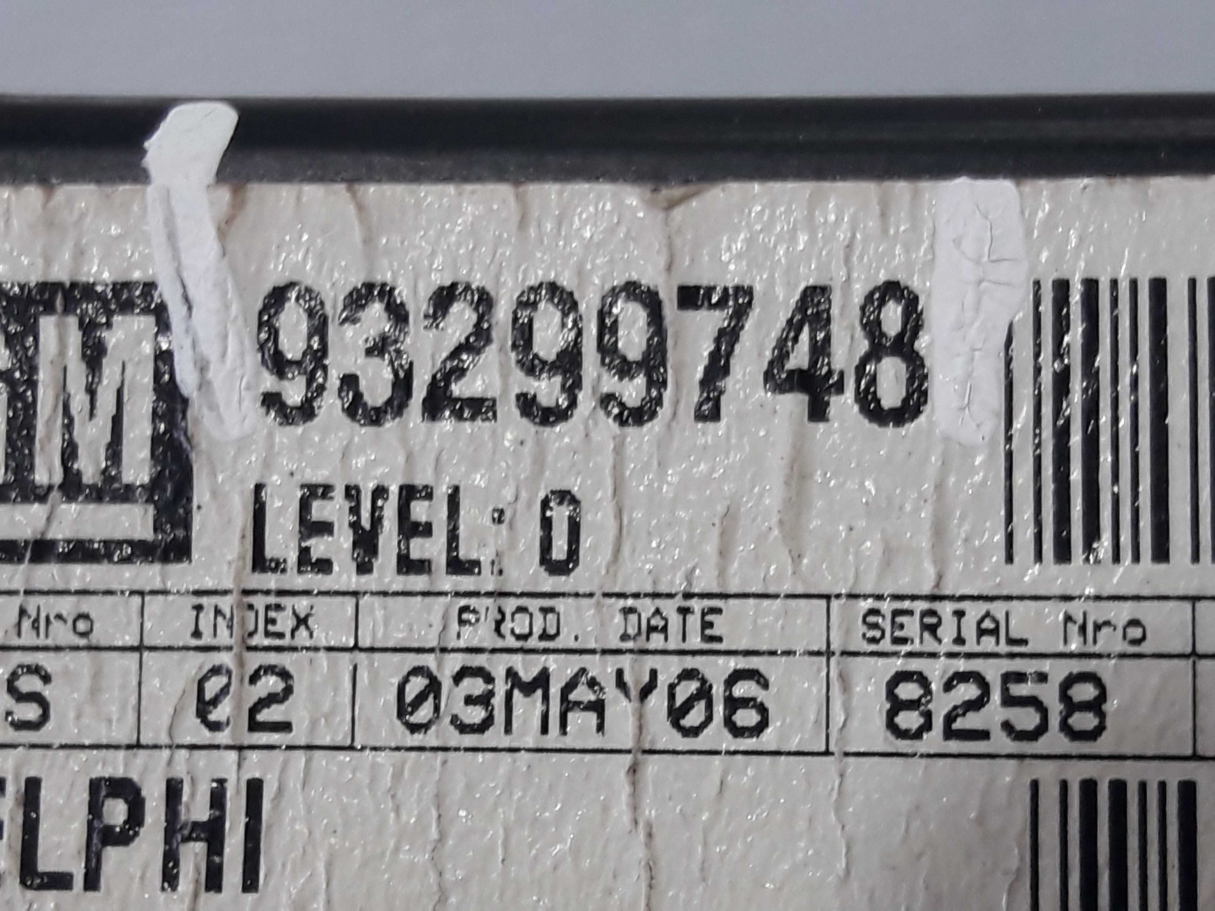Módulo Alarme Vectra Zafira Astra 99/11 93299748 6