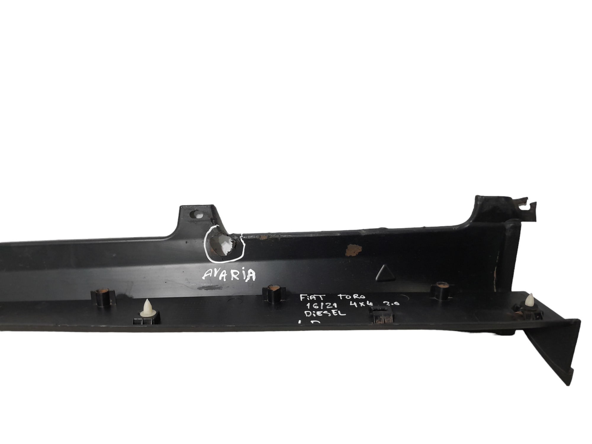 Spolier Soleira Lateral Direita Fiat Toro 4×4 2016 A 2020 Peeto 5