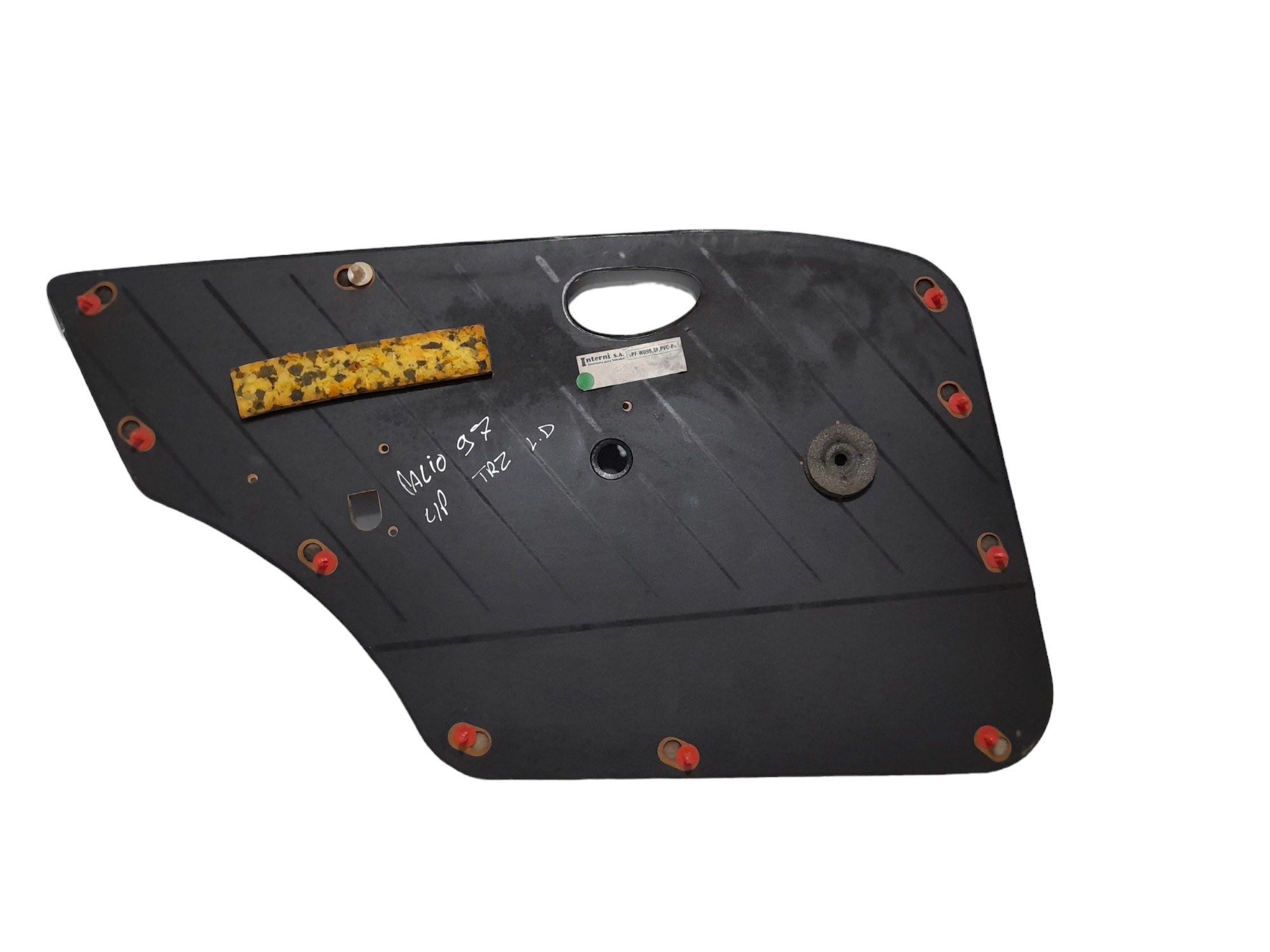 Forro De Porta Fiat Palio Traseiro Direito 1997 4/porta Azul 2