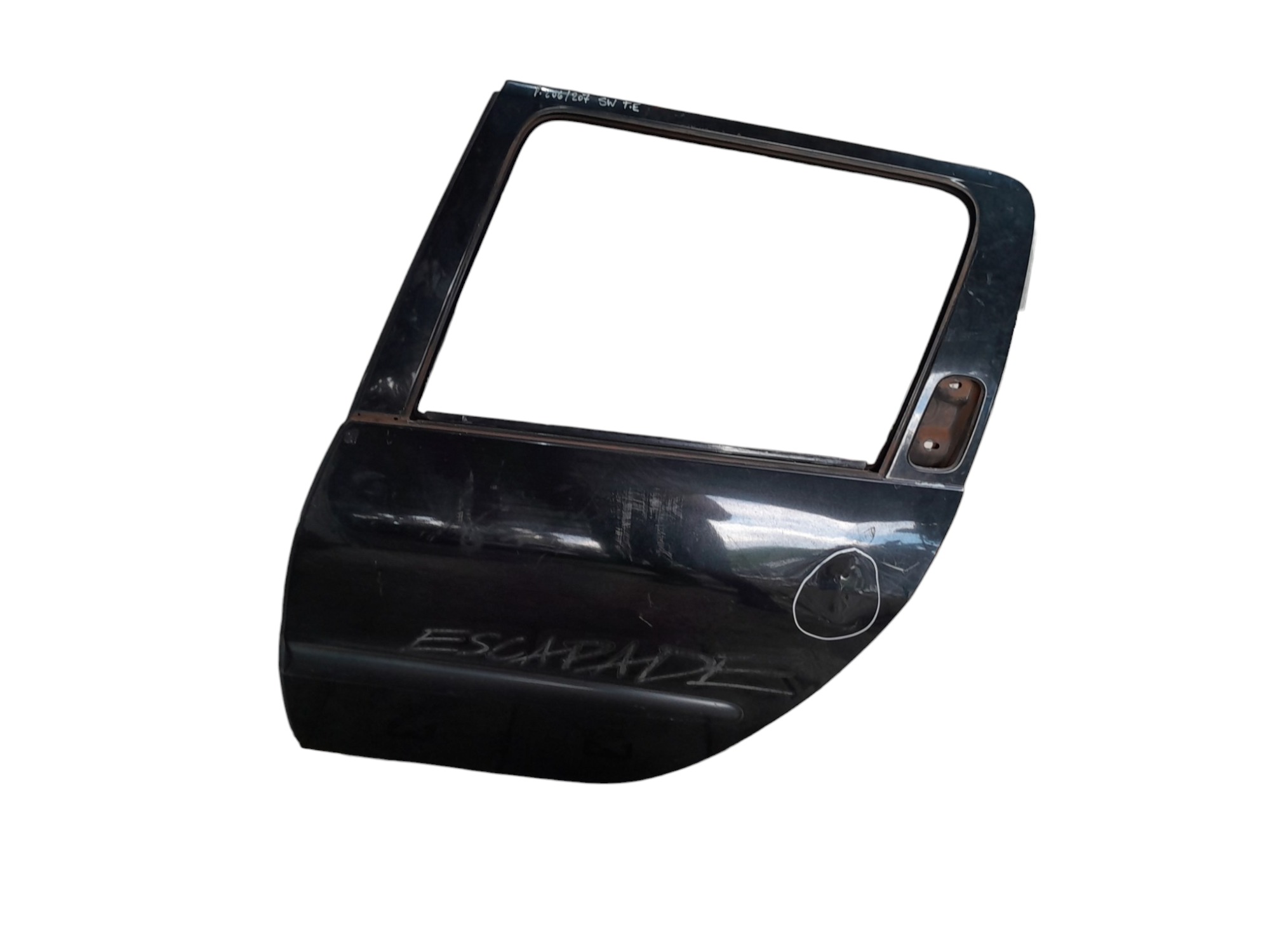 Porta Traseira Esquerda Peugeot Sw 206 207  Traseira Esquerdo Preto