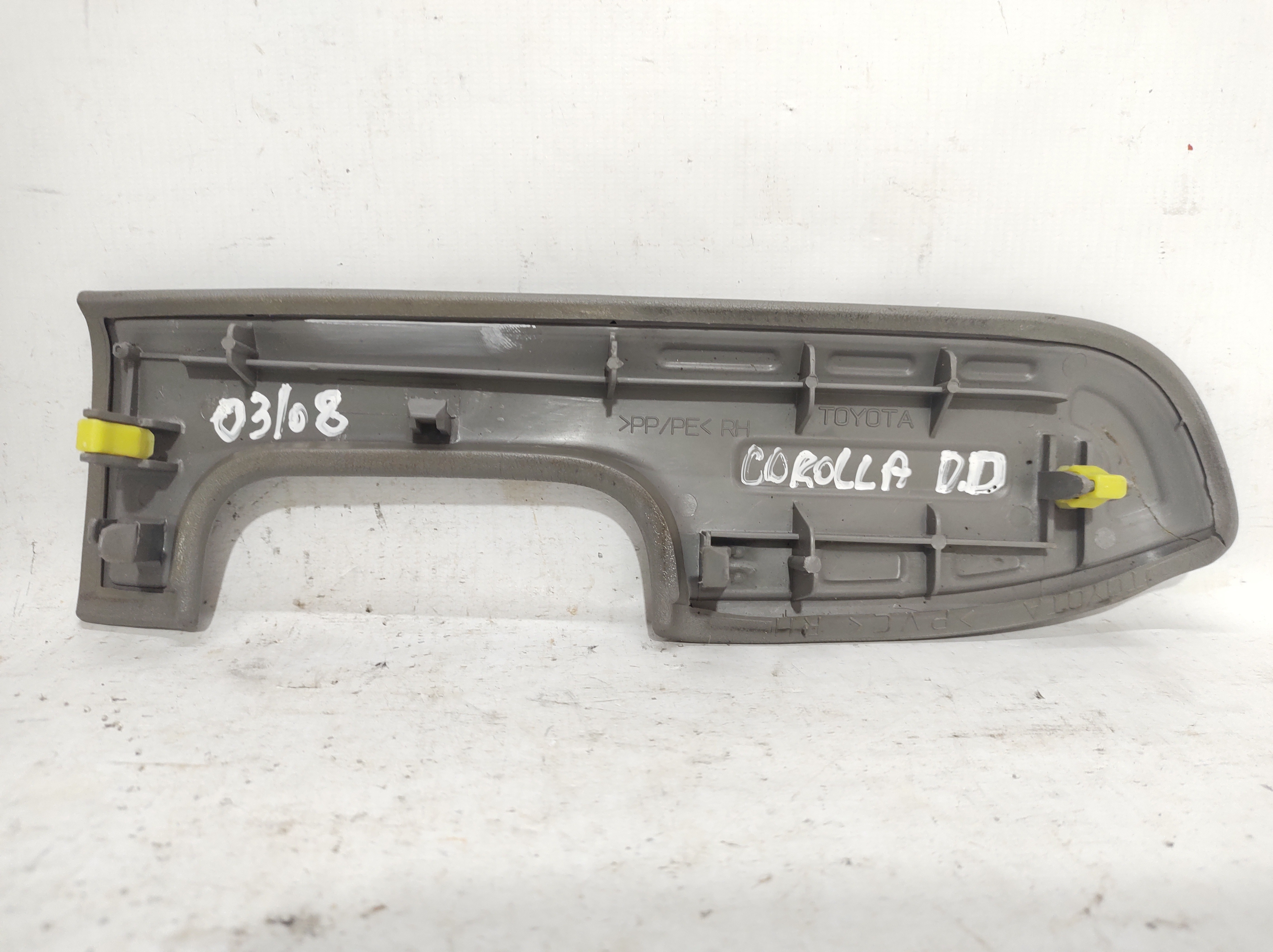 Moldura Puxador Dianteiro Direito Corolla 03 A 08  Cinza 4