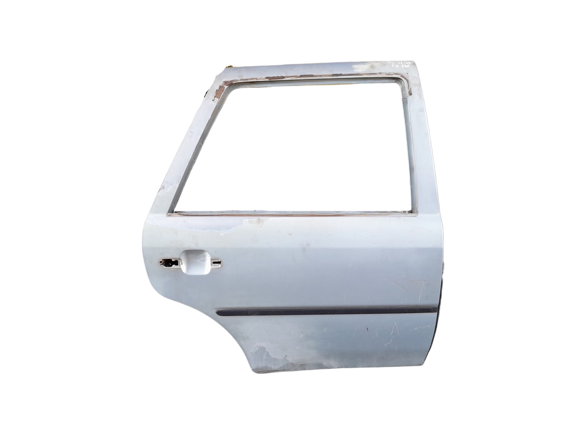 Porta Traseira Direita Volkswagen Gol G2 G3  Traseira Direito Prata 1