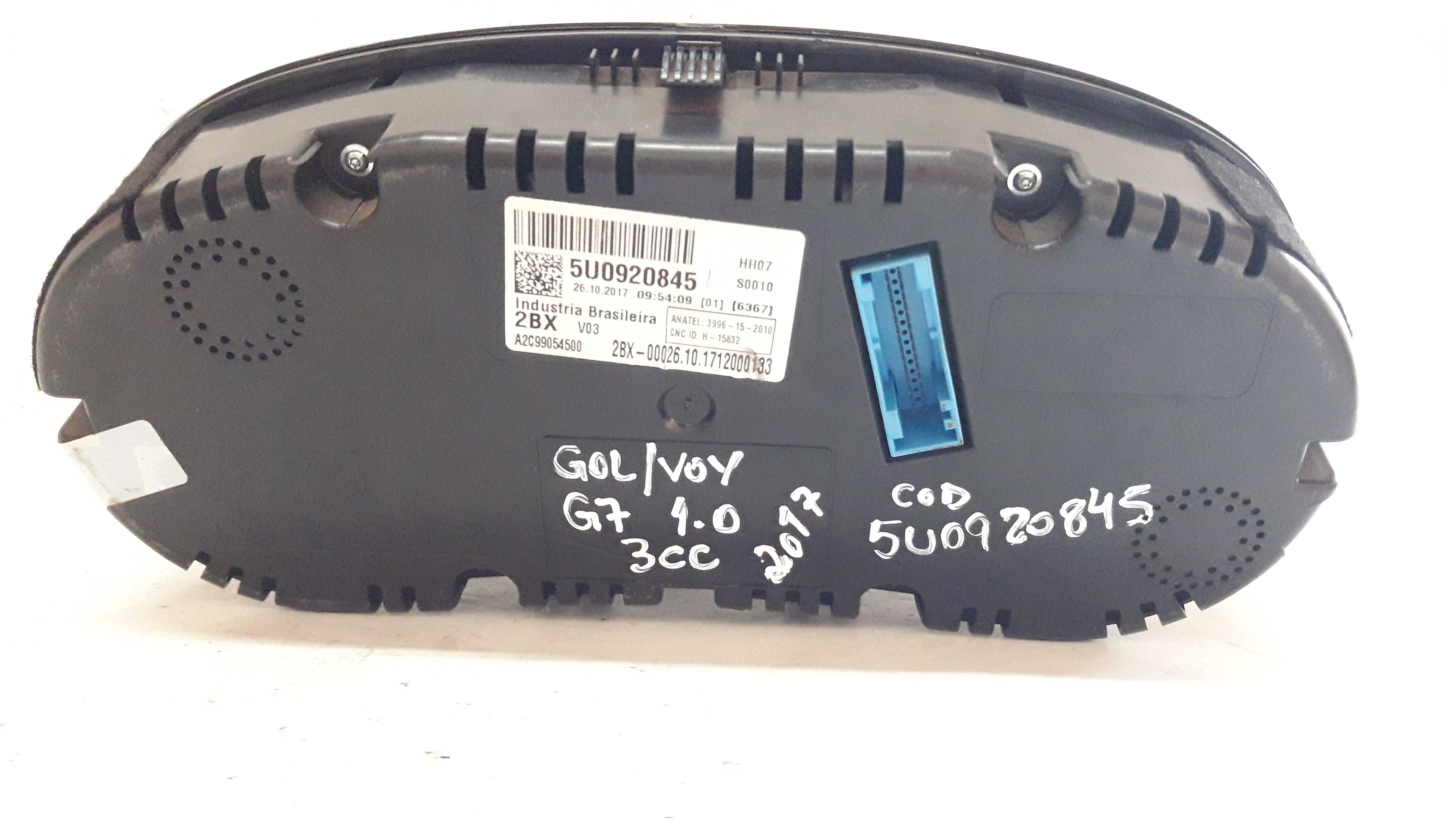Painel Velocimetro Conta Giros Gol Voyage 1.0 3cc 2017  Preto 3