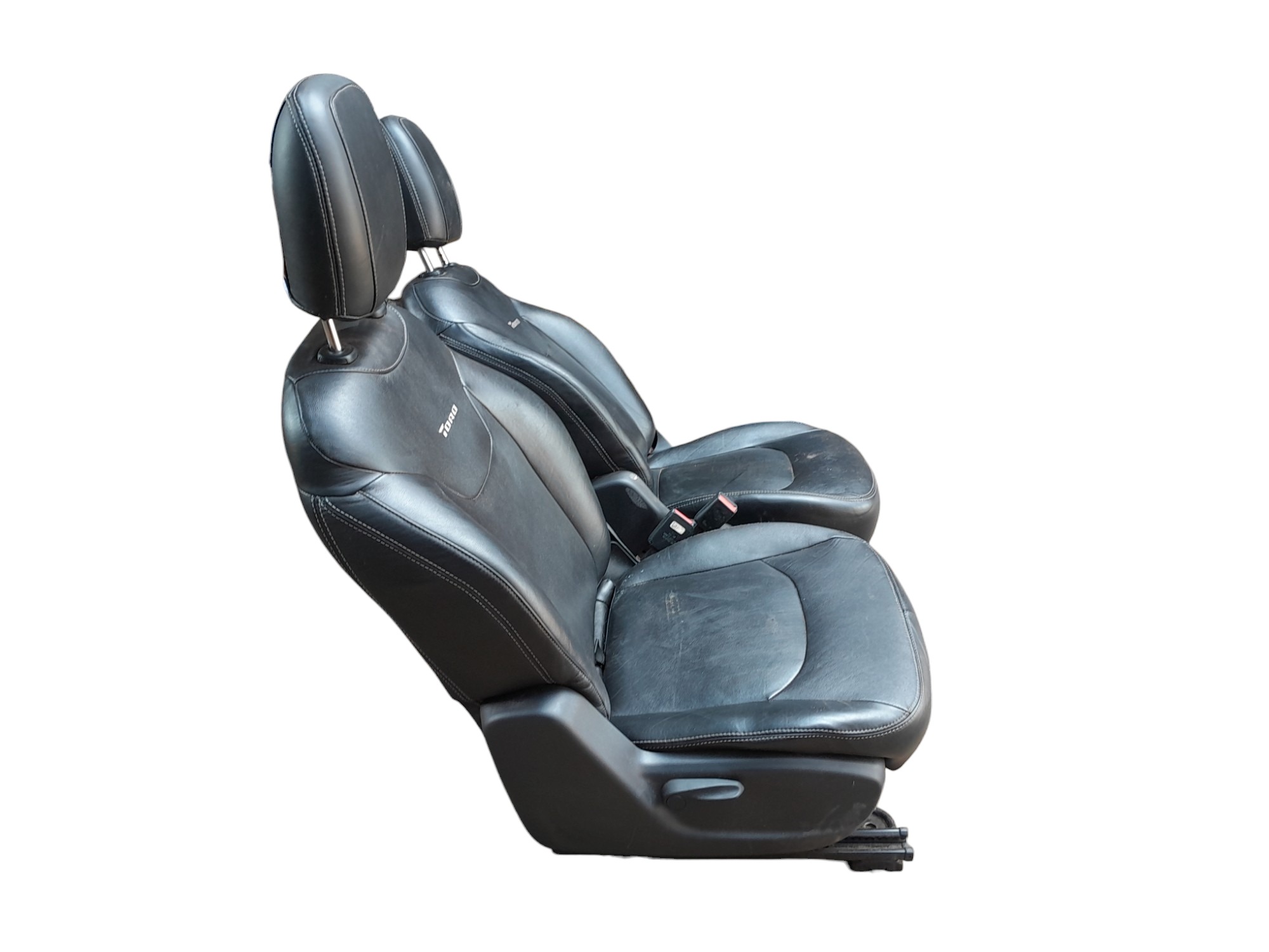 Par Banco Dianteiro Fiat Toro 2016 A 2021 De Couro Preto Preto 2