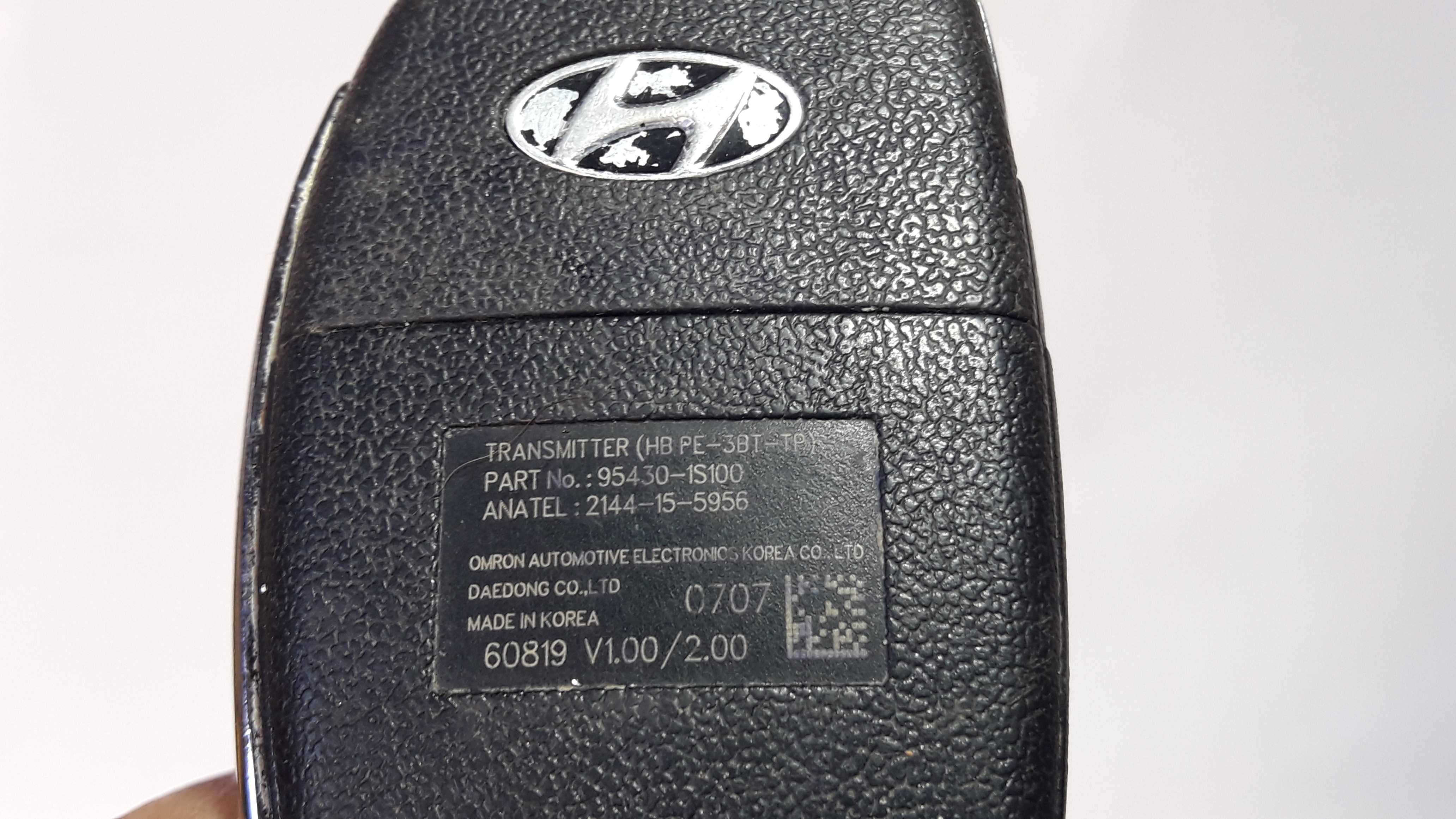 Chave Ignição Original Hb20 95430-1s200 25749 6
