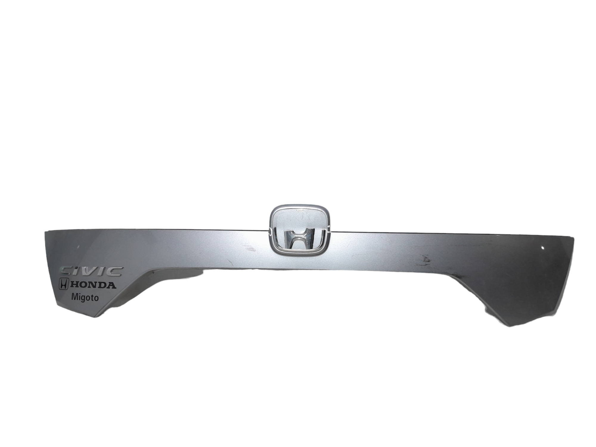 Emblema Traseiro Honda Civic G10 2018 A 2022 Com Detalhes Cinza 1