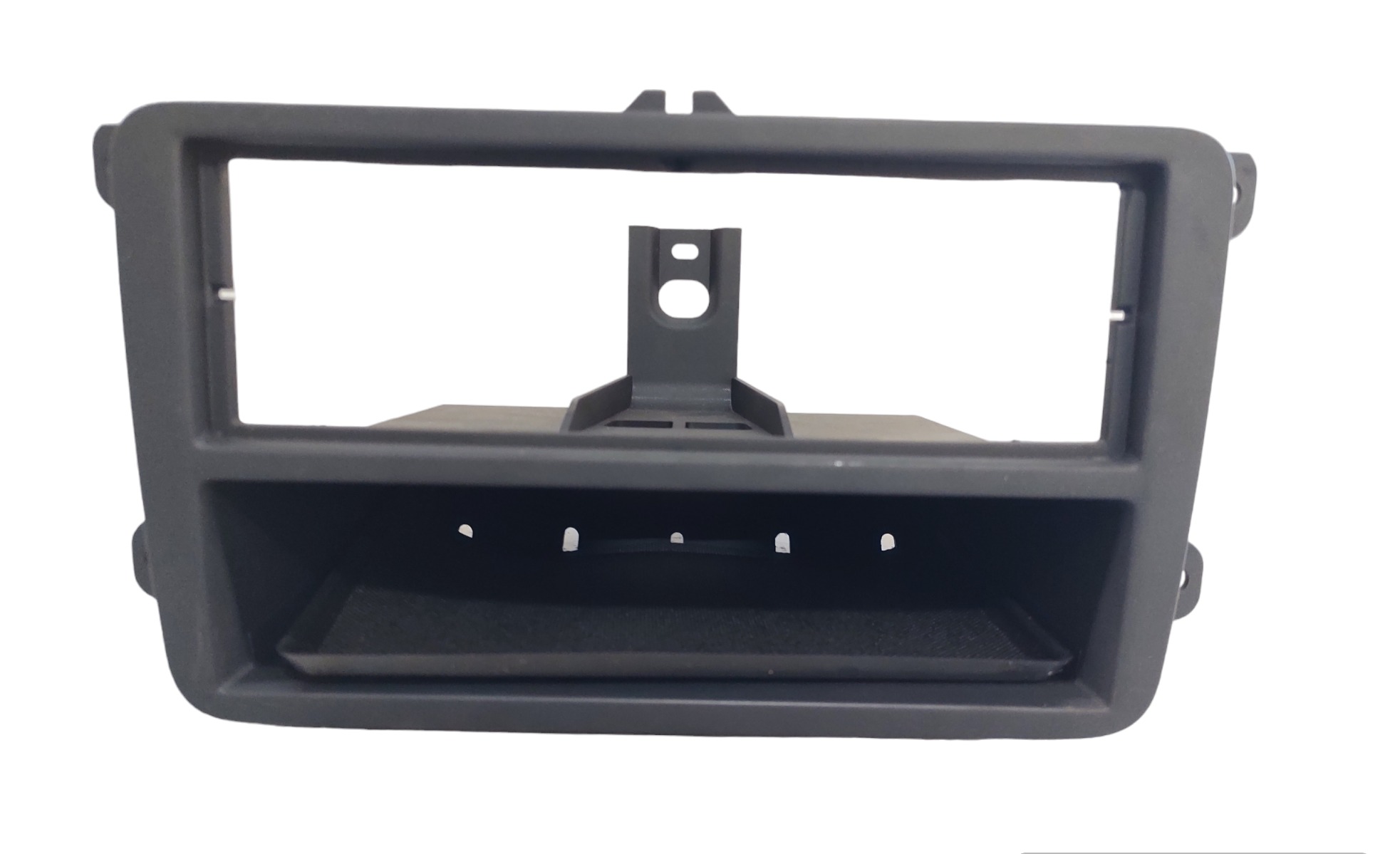 Moldura Painel Central Radio Gol 17 A 23 5u0857058 Preto 1