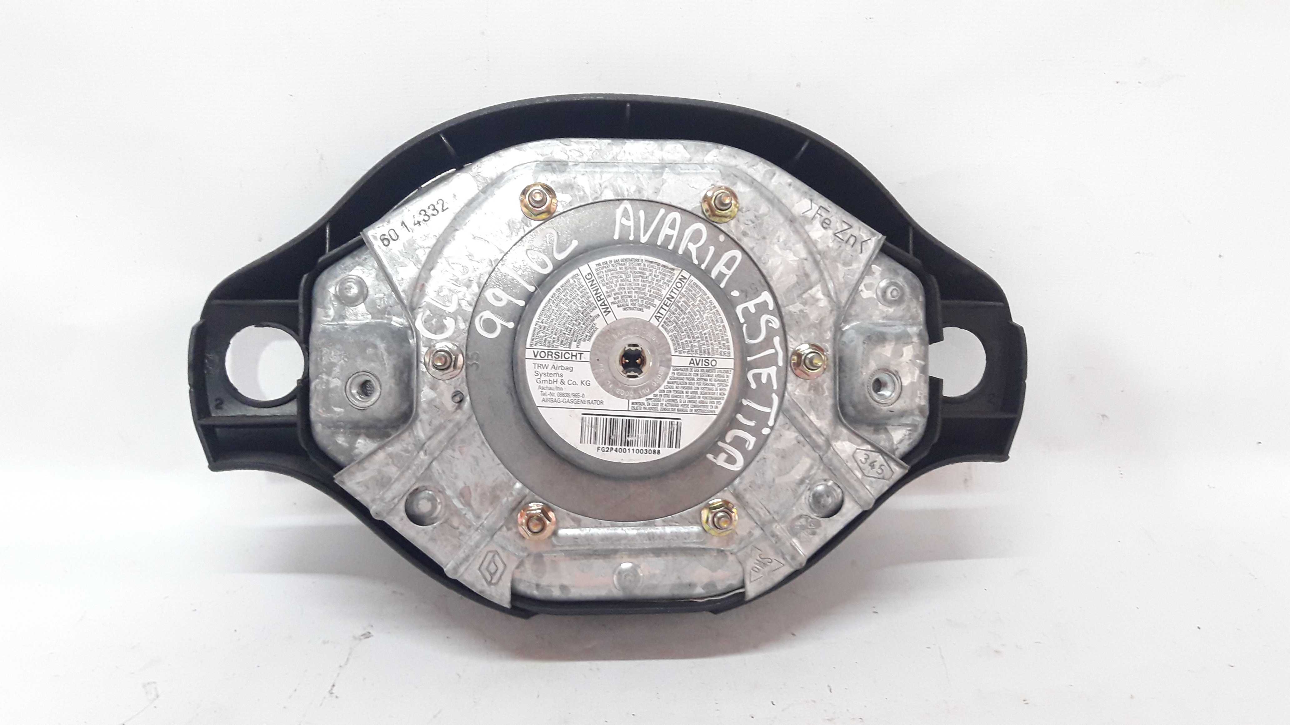 Tampa buzina miolo volante c air bag clio 99 a 2 Vapt c avaria 6