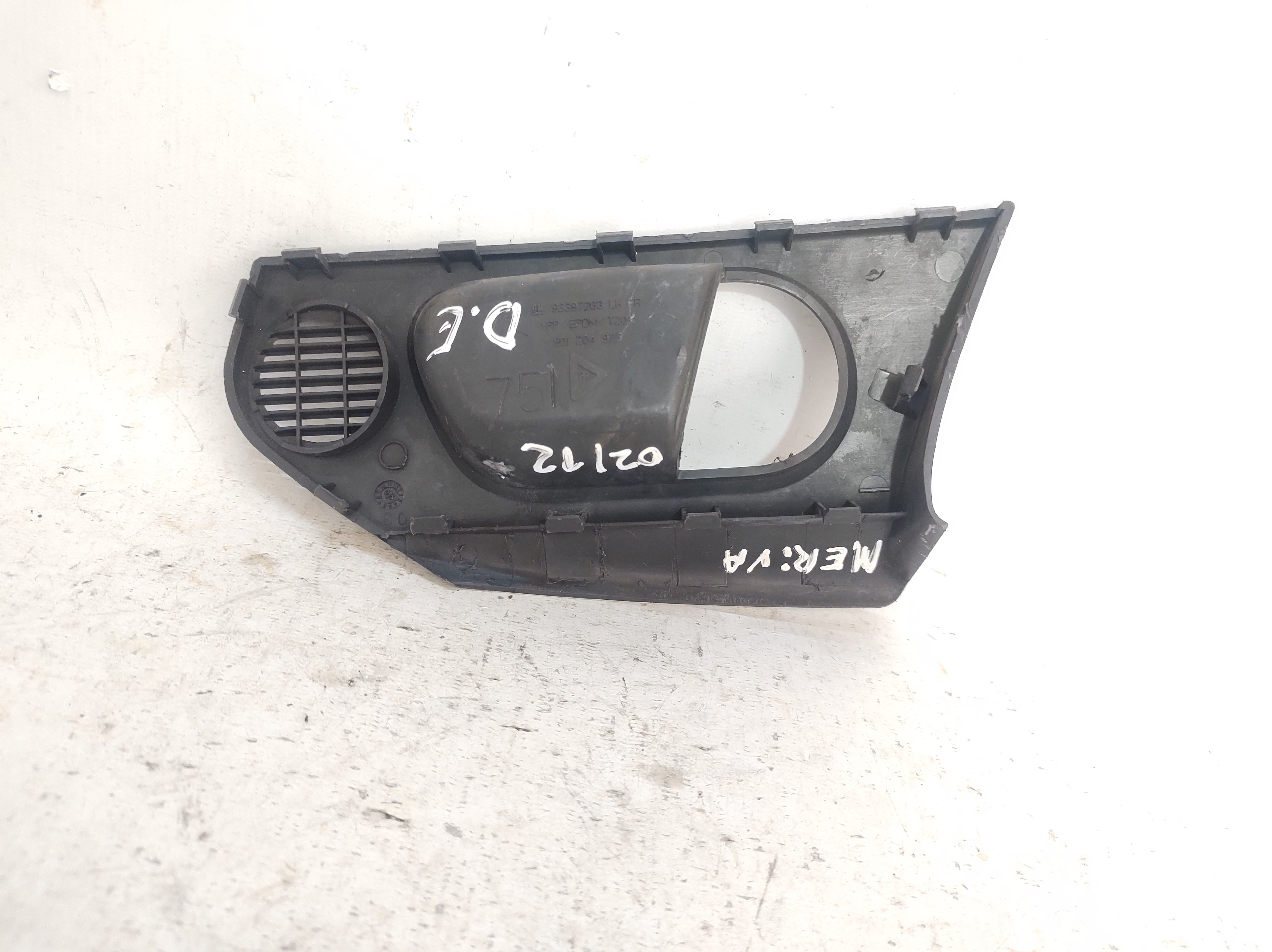 M9ldura Maçaneta Interna Dianteira Esquerda Meriva 2 A 12  Preto Dianteira 4