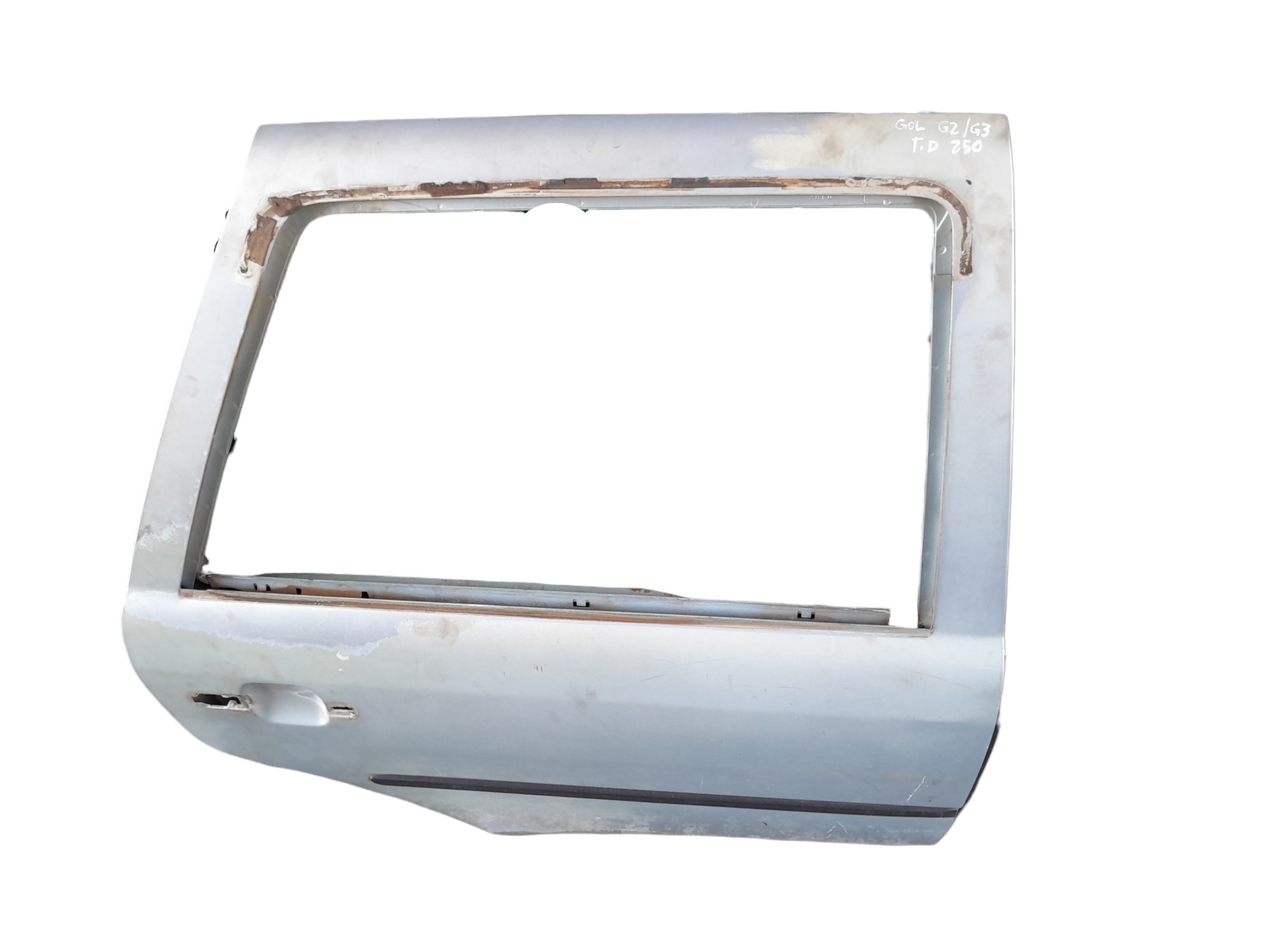 Porta Traseira Direita Volkswagen Gol G2 G3  Traseira Direito Prata 2