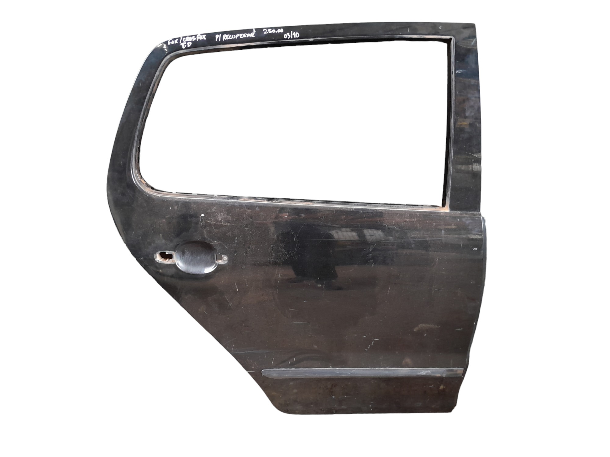 Porta Traseira Direita Vw Fox Crosfox 2003 A 2010 P/recupera Traseira Direito Preto