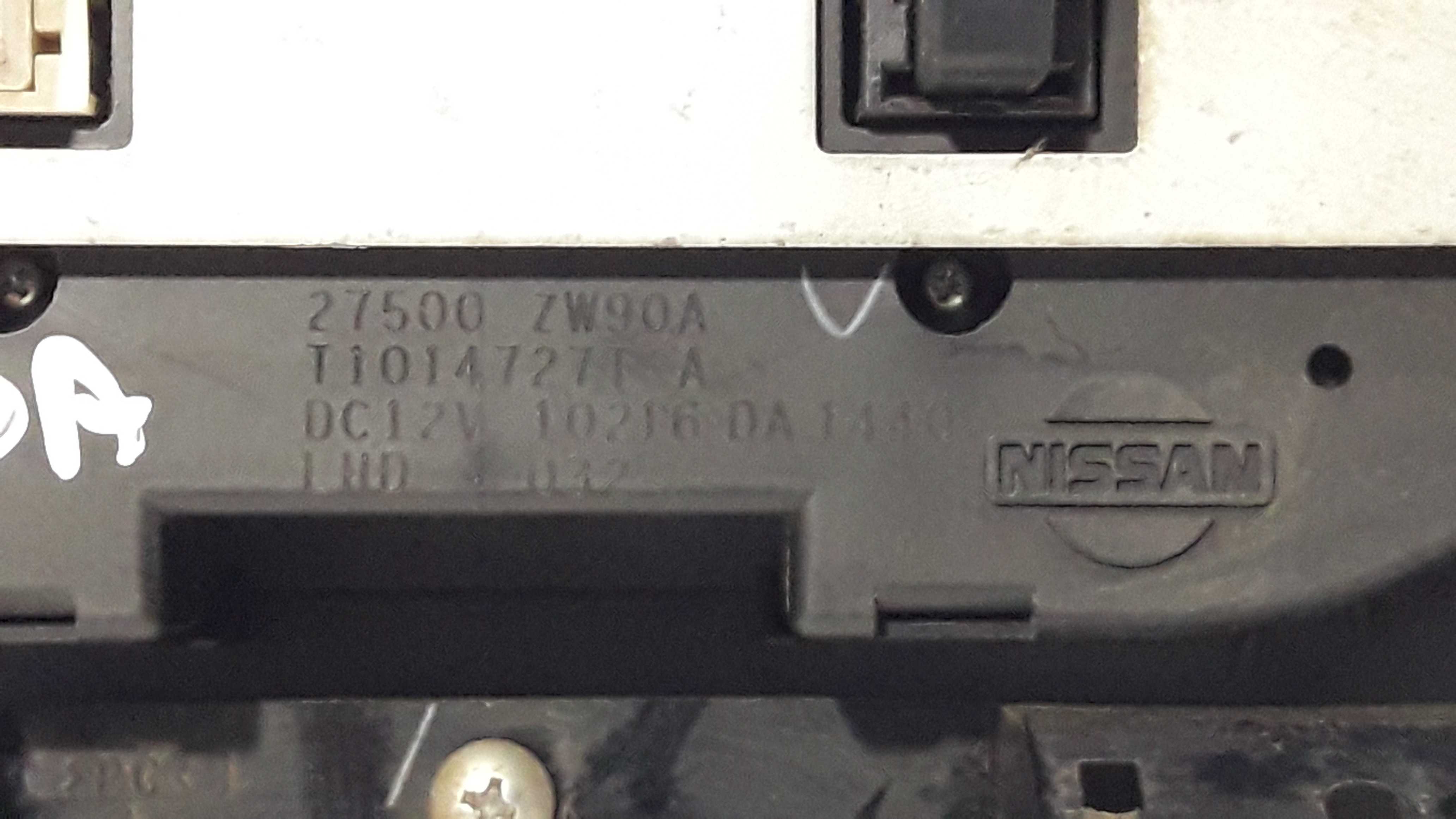 Comando Botões Ar Condicionado Tiida 8/13 27500zw90a 6