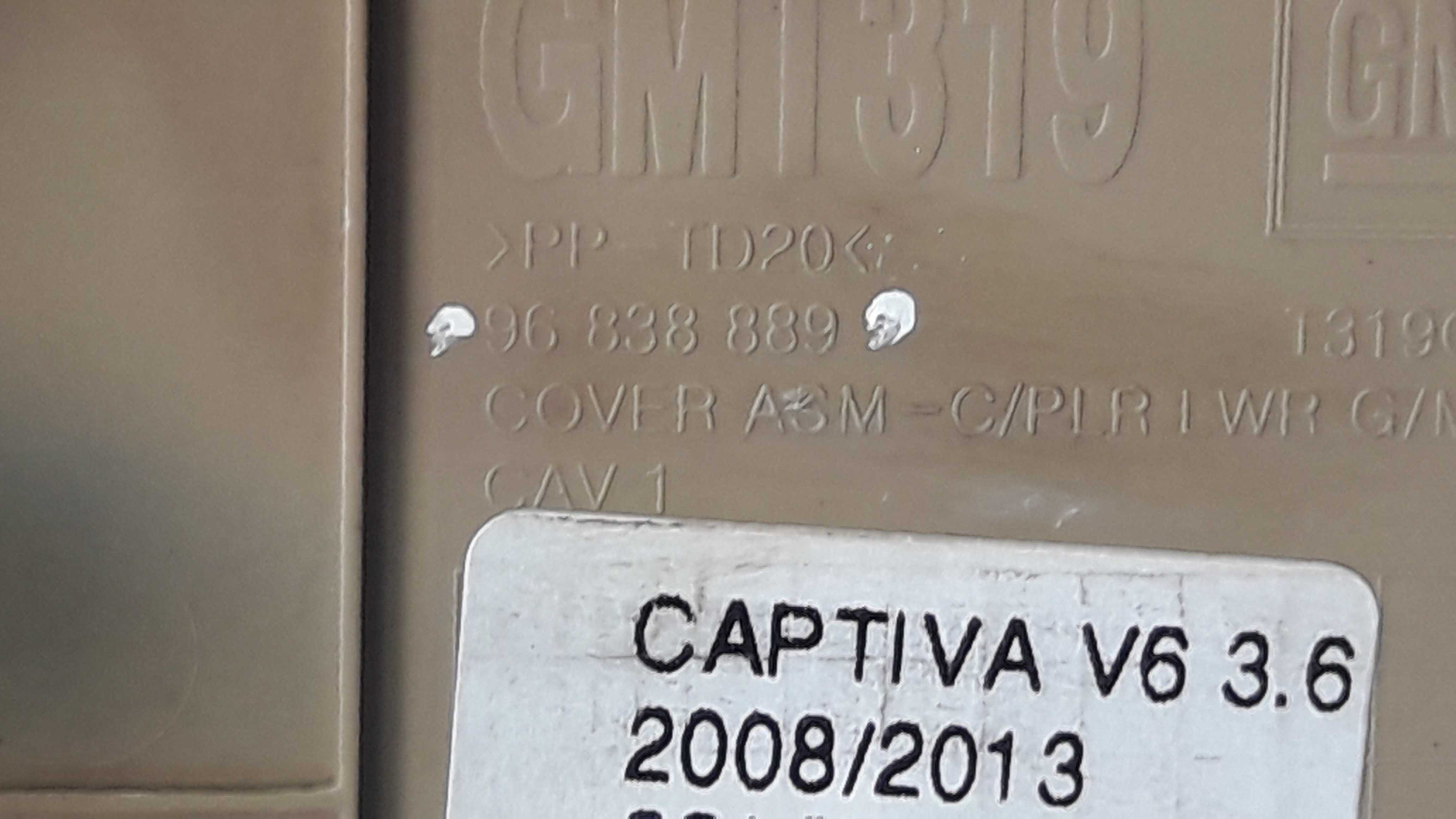 Moldura Lateral Banco Dianteiro Captiva 8/13 96838889 23577 5