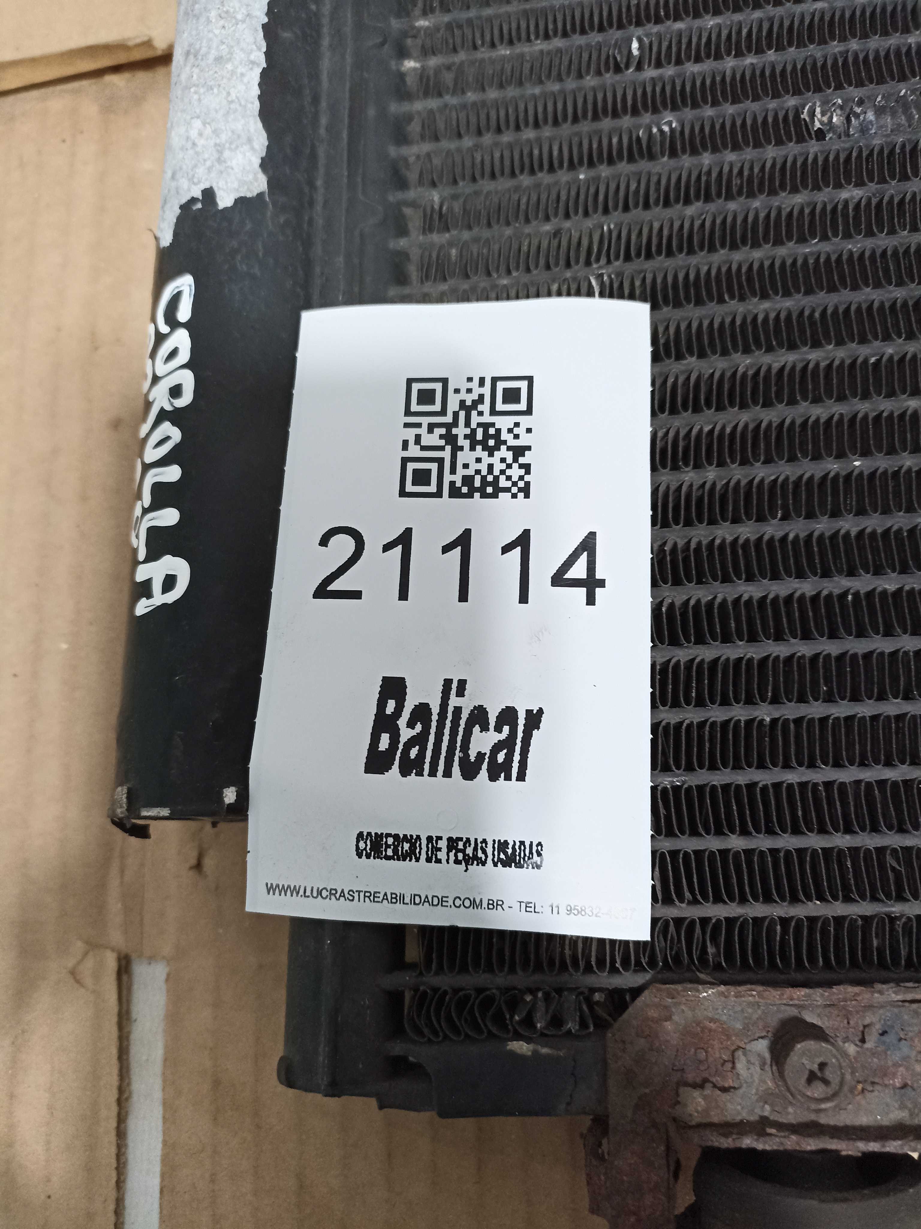Condensador Ar condicionado corolla 2003 a 2008 usado vaap 3