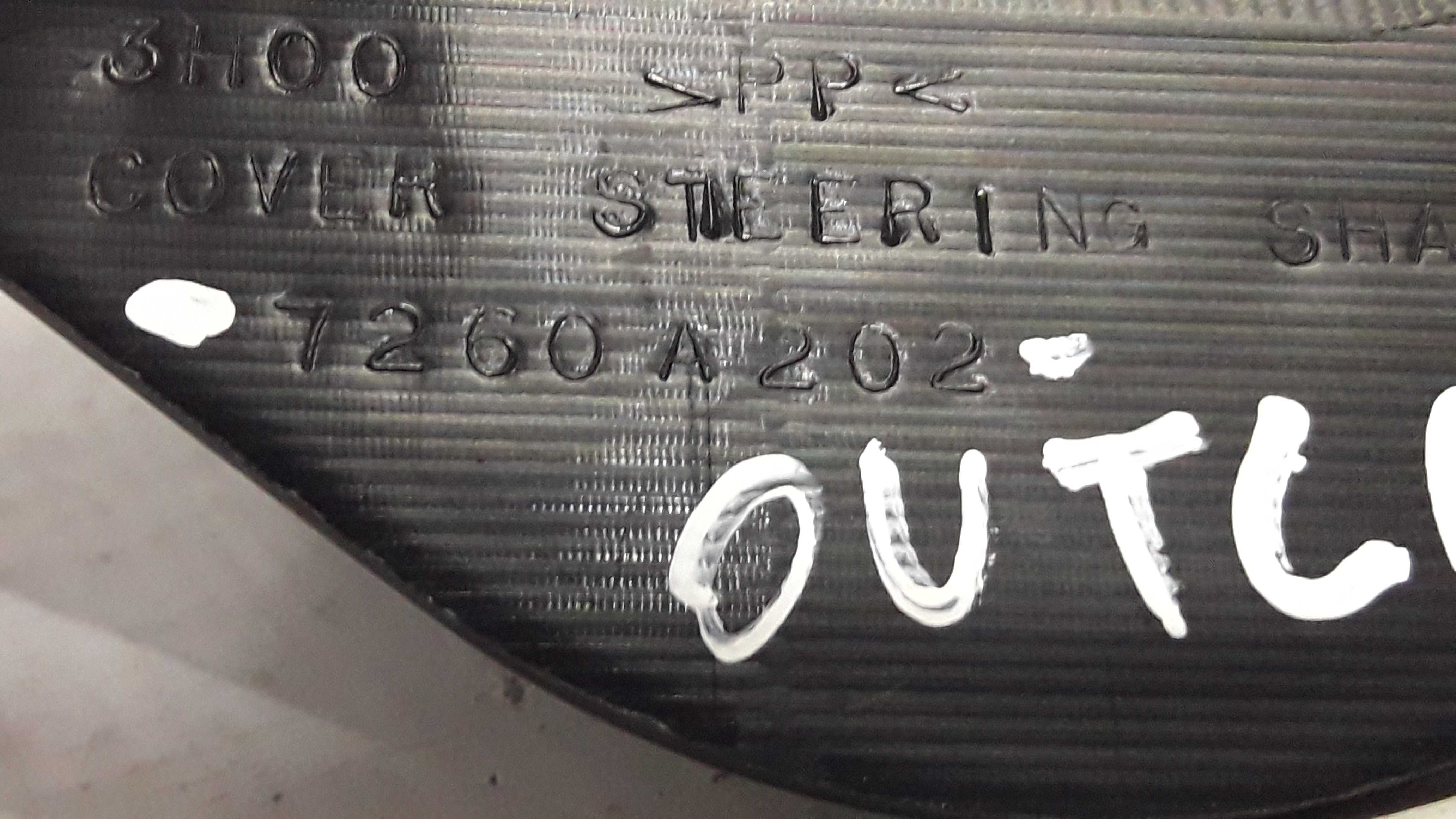 Moldura Inferior Coluna Direcao Outlander 07/9 7260a202 8