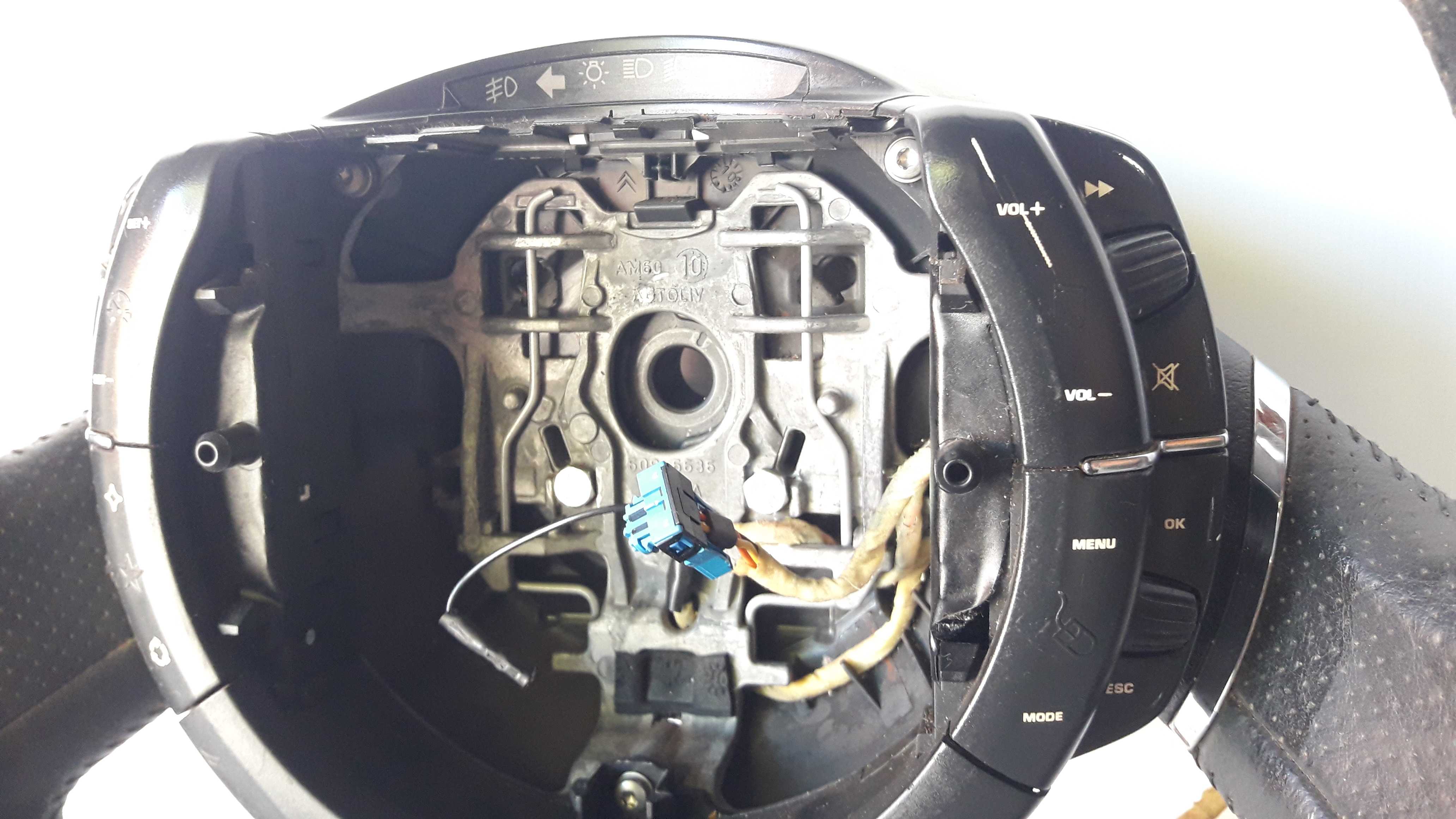 Volante C Comandos Citroen C4 Pallas Exclusive 08/12 Origina Preto 3