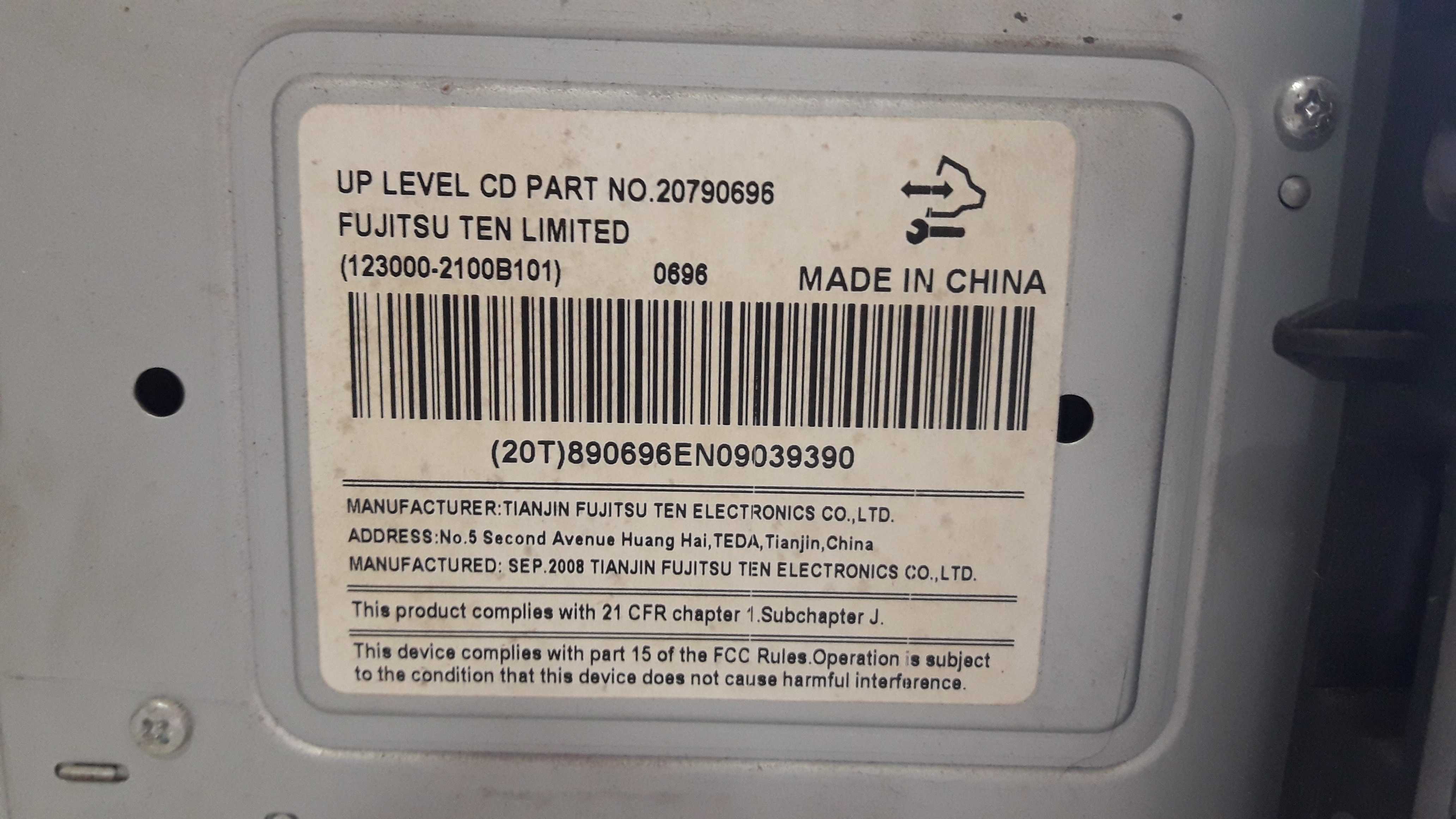 Radio Cd Player Captiva 8 A 13 20790696 5
