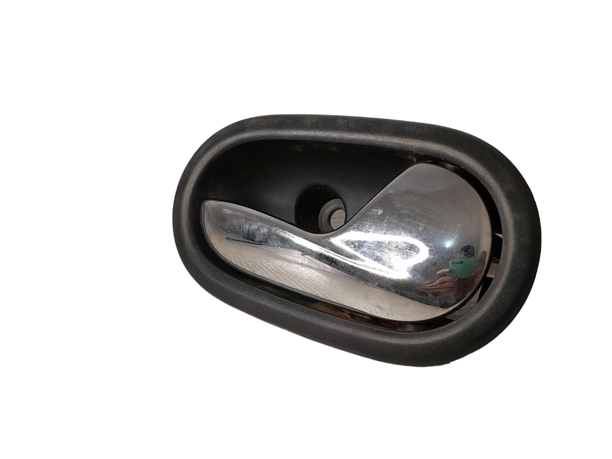 Maçaneta Interna Porta Dianteira Direita Sandero 2015 Á 2019 Preto Dianteira 2