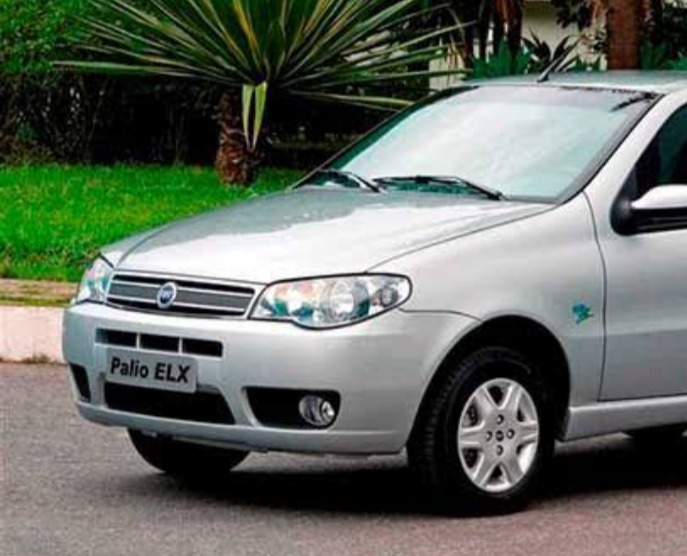 Grade Inferior Parachoque C Milha Palio 04/8 Celebration  Preto Plástico 3