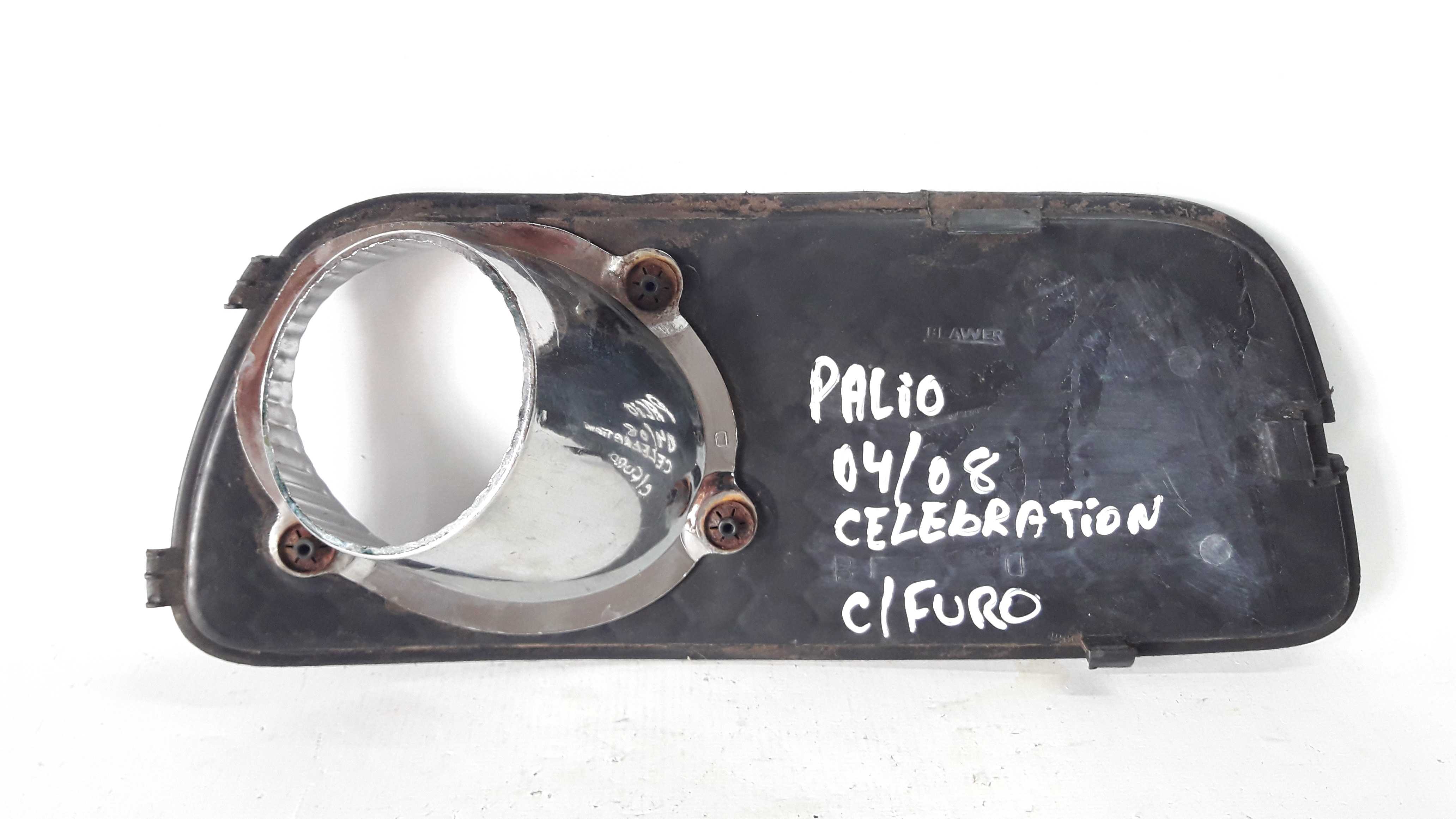 Grade Inferior Parachoque C Milha Palio 04/8 Celebration  Preto Plástico 8