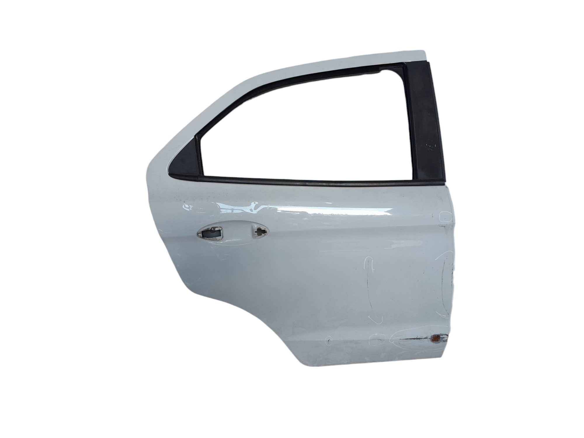 Porta Traseira Direita Ford Ka 2014 A 2021 Pra Recuperar Traseira Direito Branca