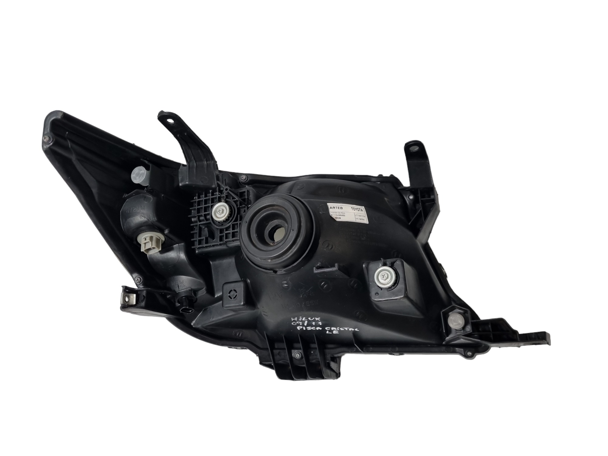 Farol Lado Esquerdo Hilux 2009 Á 2011 Pisca Cristal Original Esquerdo 8