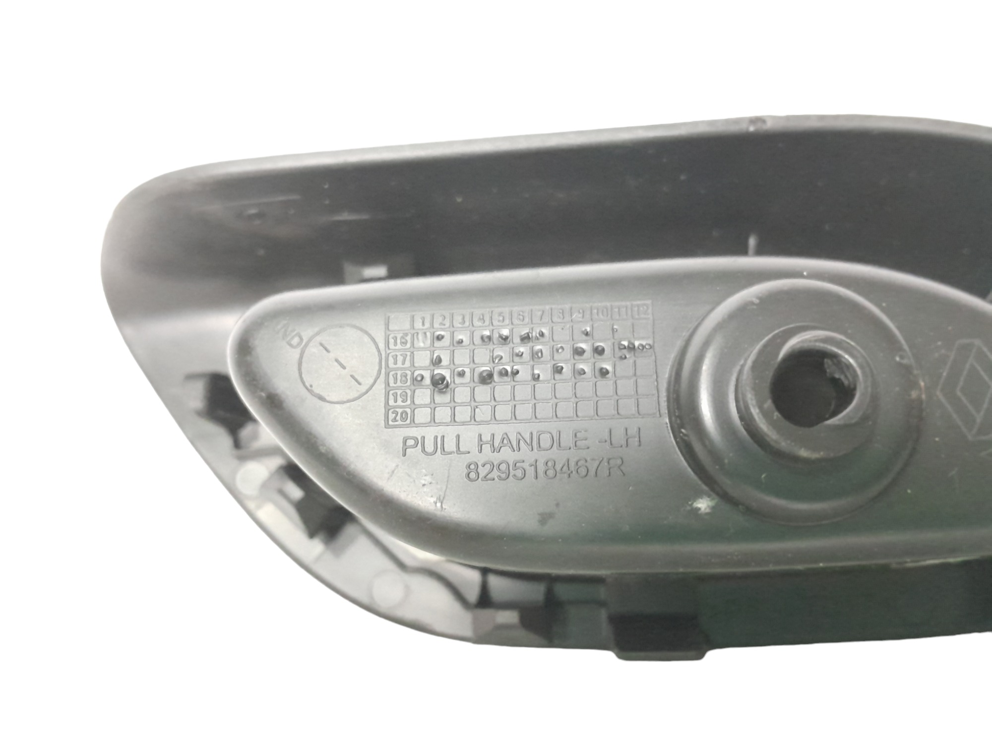 Puxador Forro De Porta Traseira Esquerda Renault Kwid 17/20 Preto 4