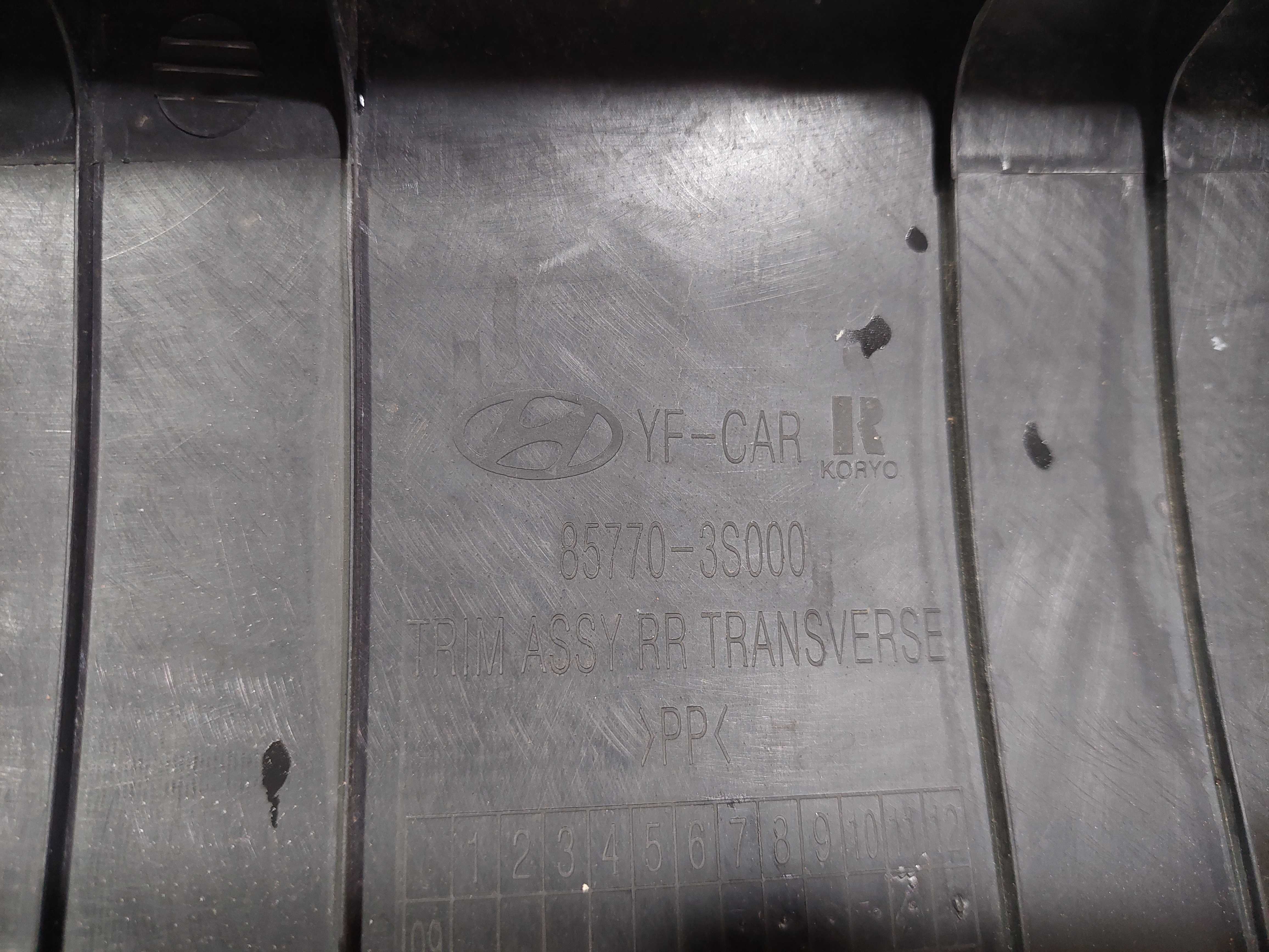 Acabamento Tampa Traseira Hyundai Sonata 11/14 Original – Preto 5
