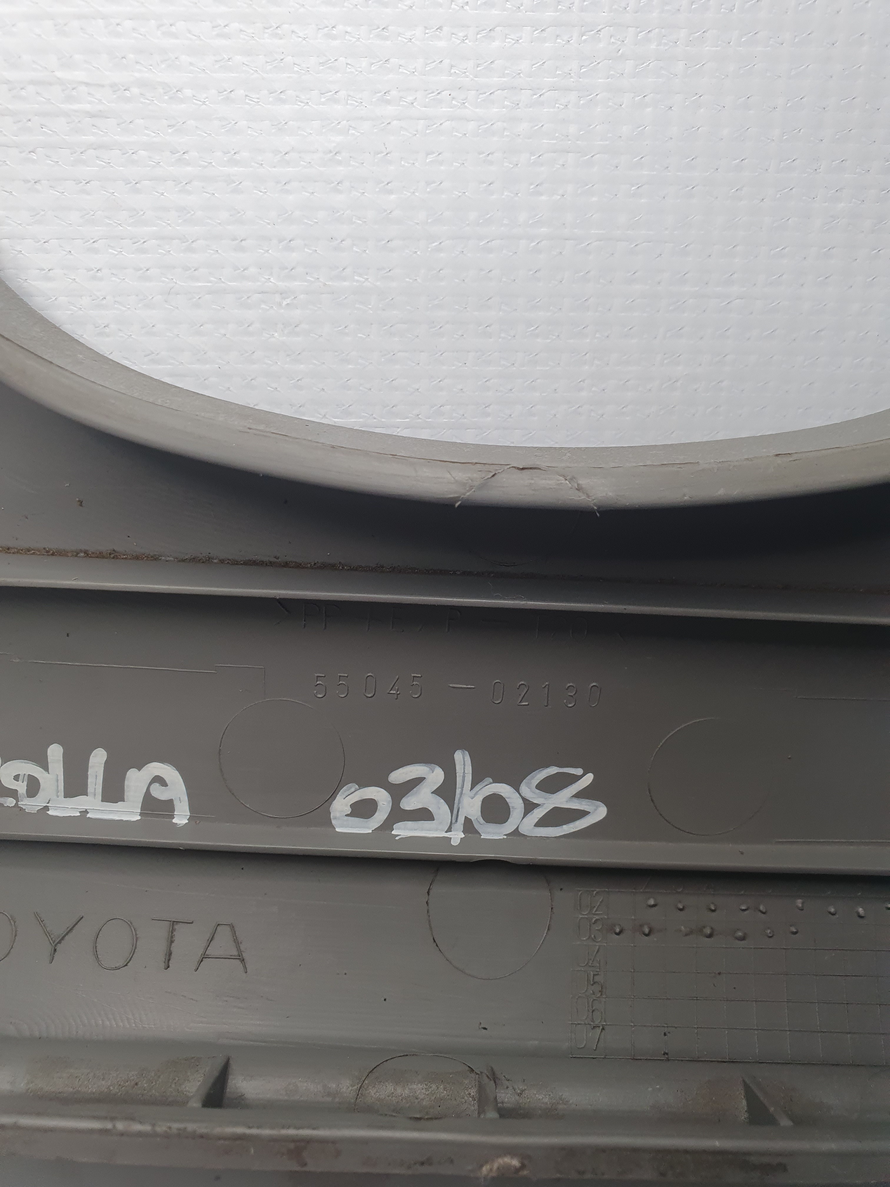 Moldura Inferior Volante Toyota Corolla 2003/2008 Original 3