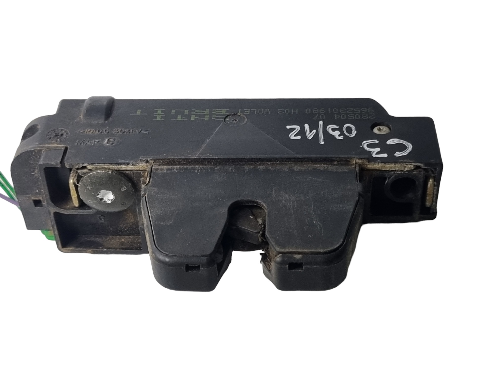 Fechadura Elétrica Tampa Traseira Citroën C3 2003 Á 2012 4